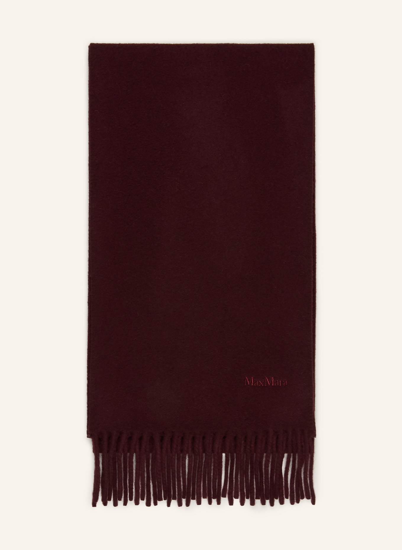 Max Mara FRAGORE Scarf: DARK RED