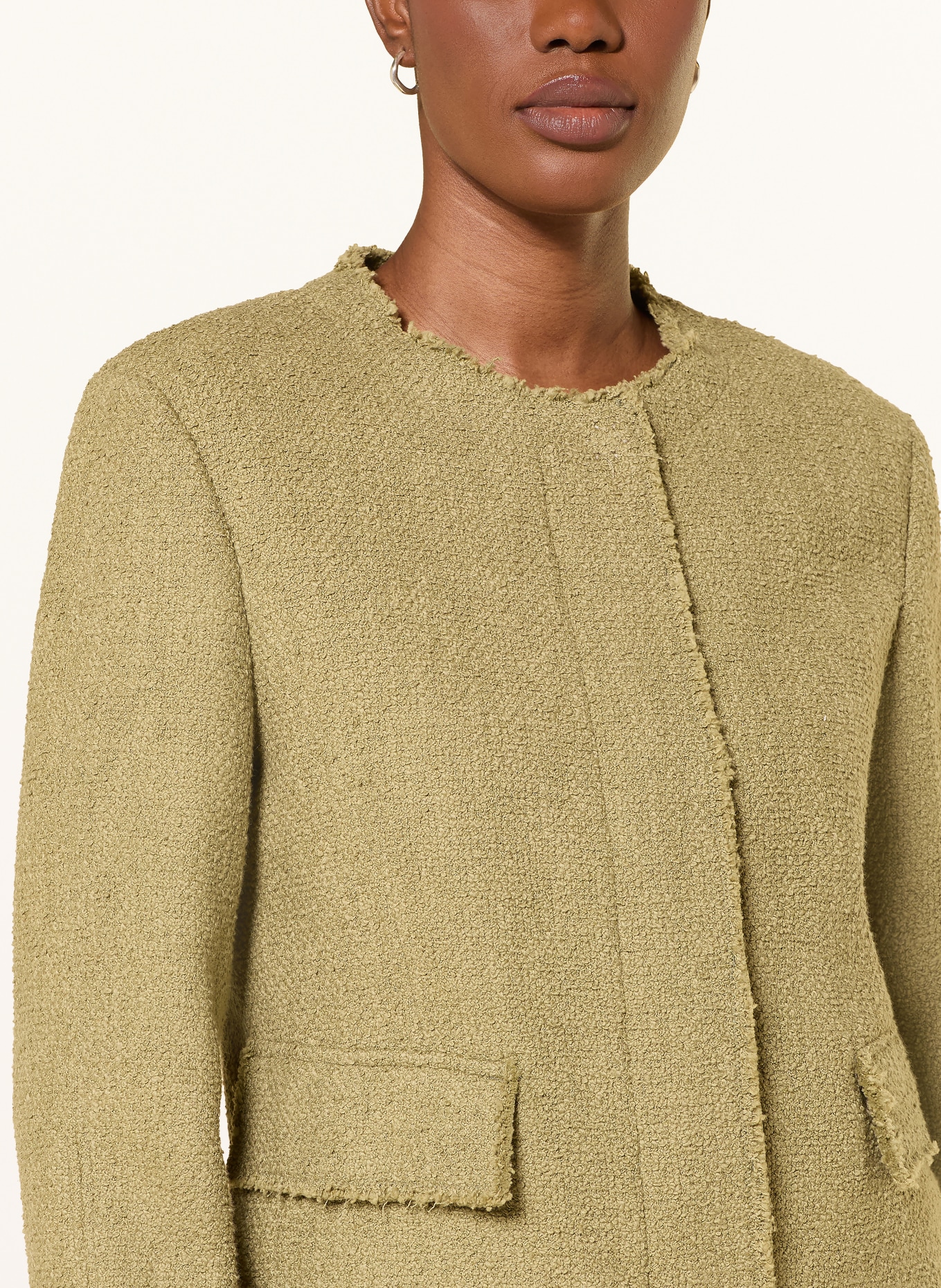 windsor. Kastenjacke aus Tweed: GRÜN