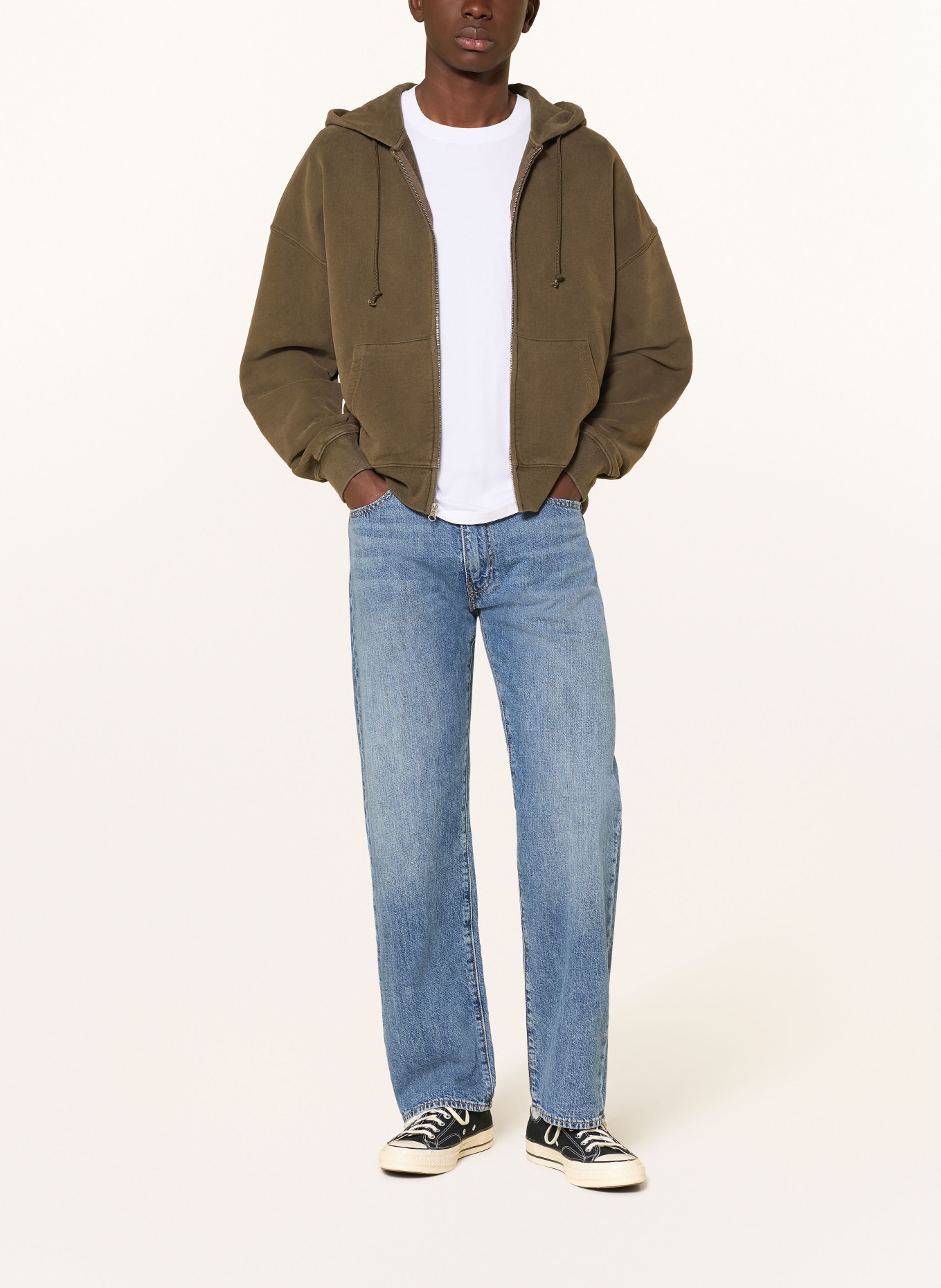 Levi's® Džíny 555™ Relaxed Straight Fit: 53 Med Indigo - Worn In