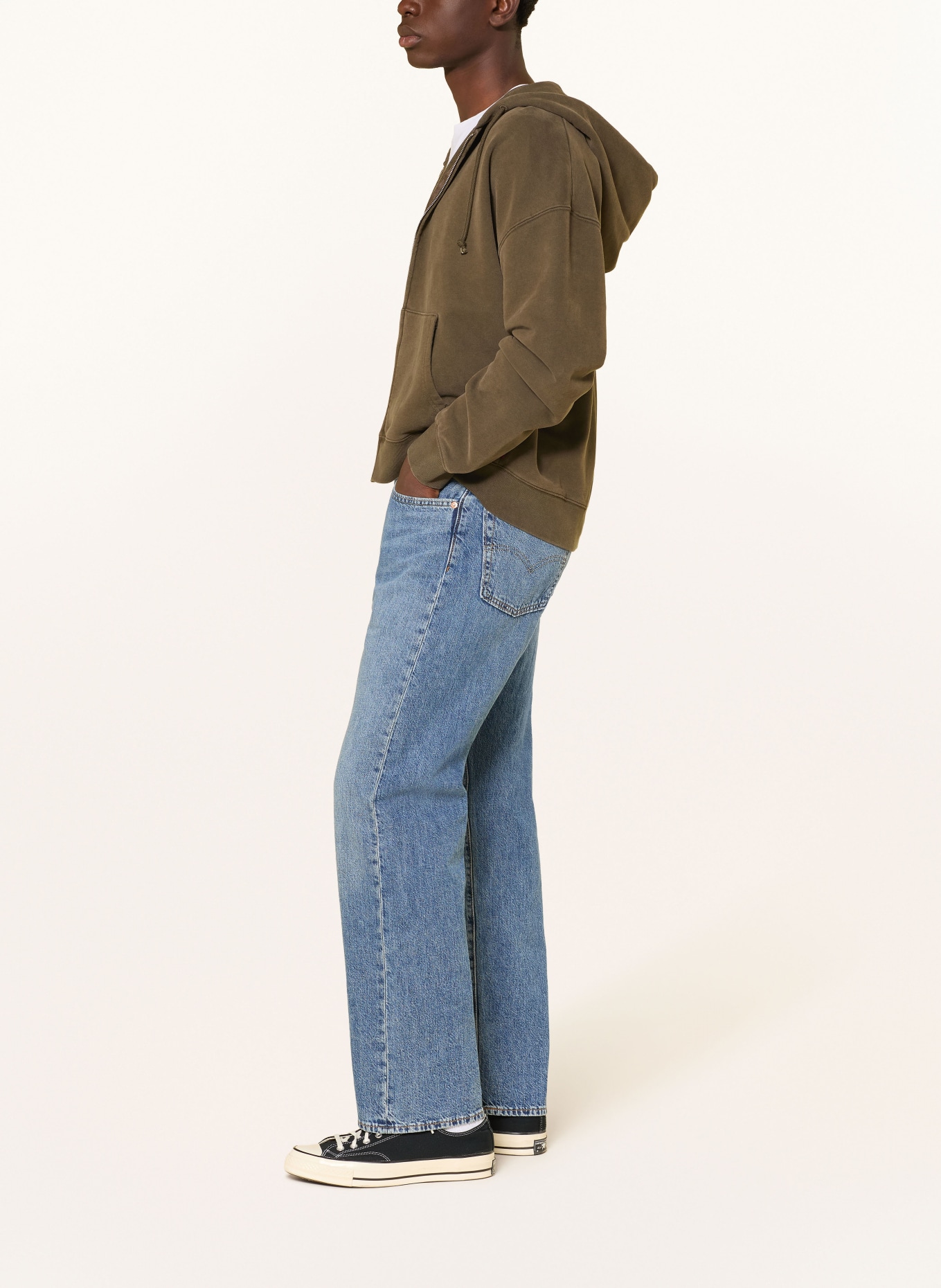 Levi's® Džíny 555™ Relaxed Straight Fit: 53 Med Indigo - Worn In