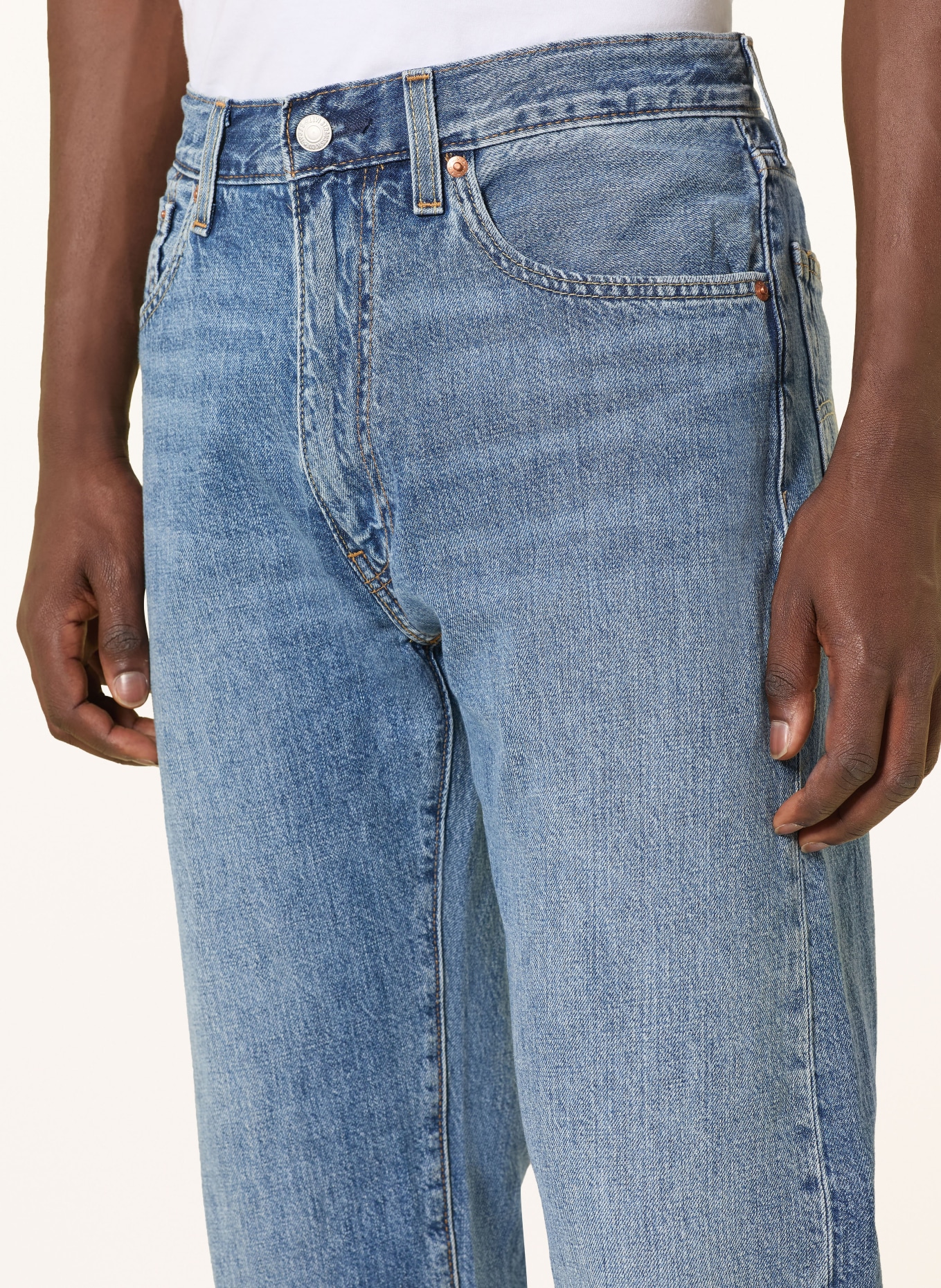 Levi's® Džíny 555™ Relaxed Straight Fit: 53 Med Indigo - Worn In