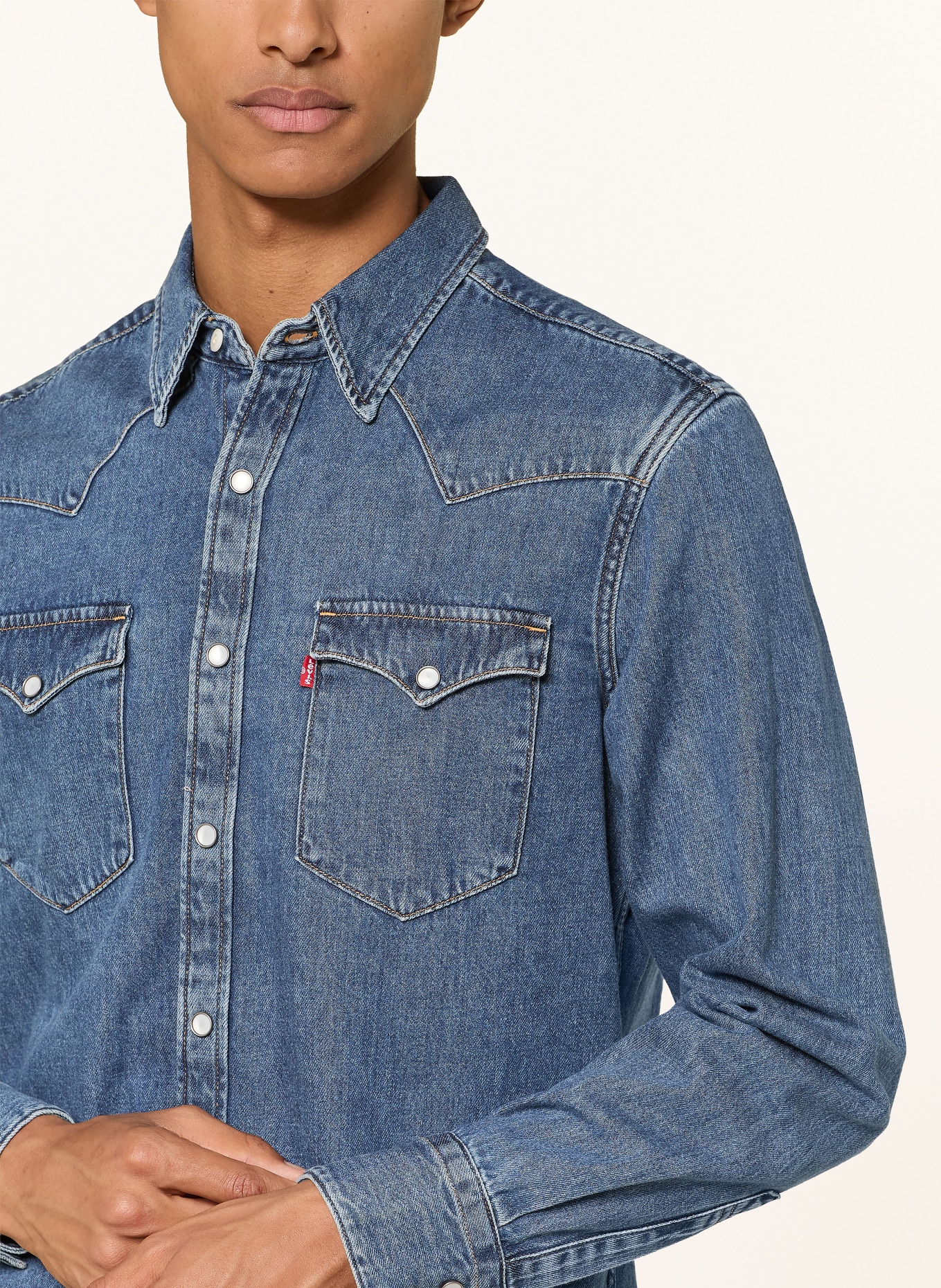 Levi's® Jeanshemd BARSTOW WESTERN Standard Fit: BLAU