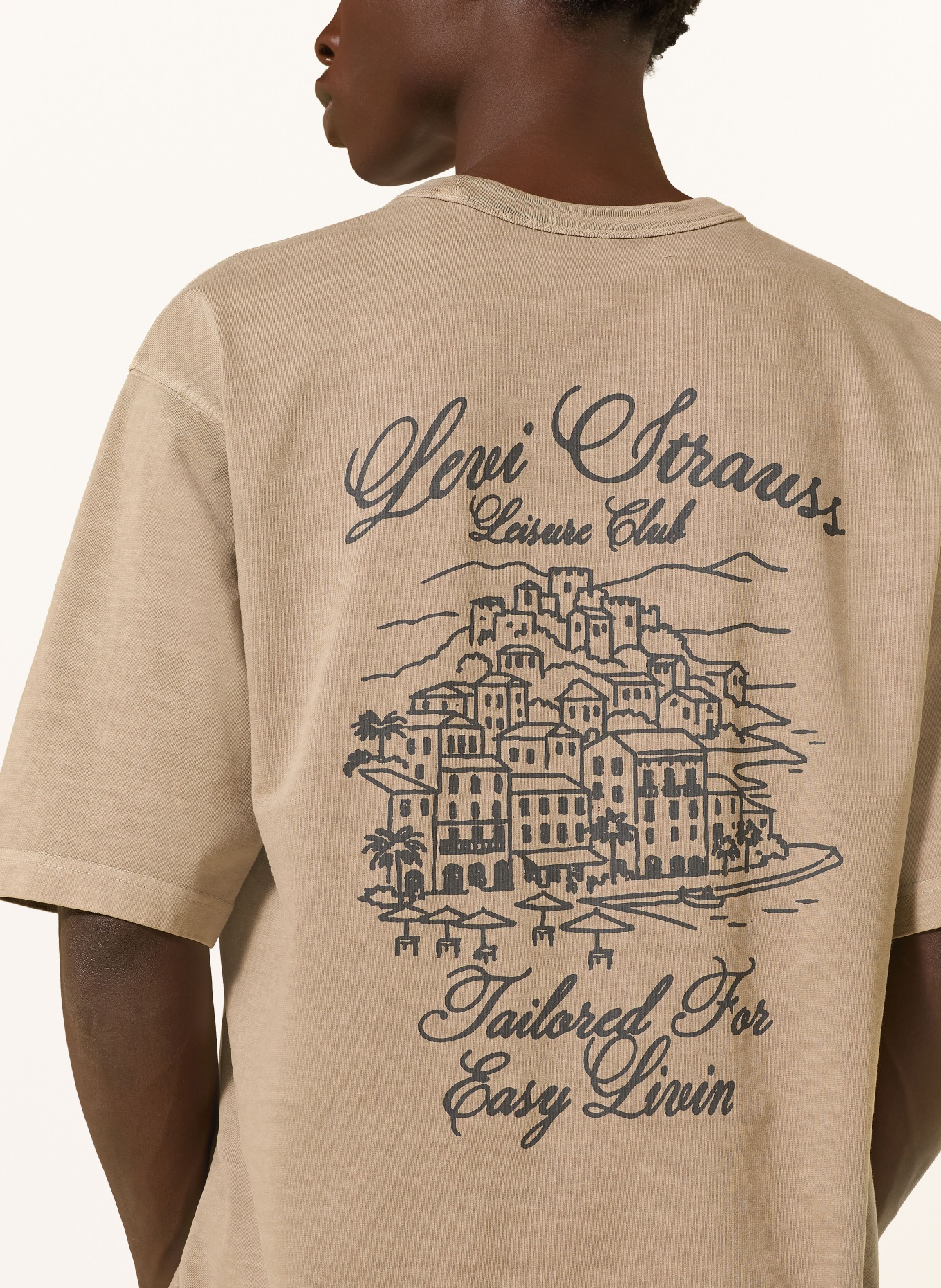 Levi's® T-shirt: LIGHT BROWN / DARK GRAY