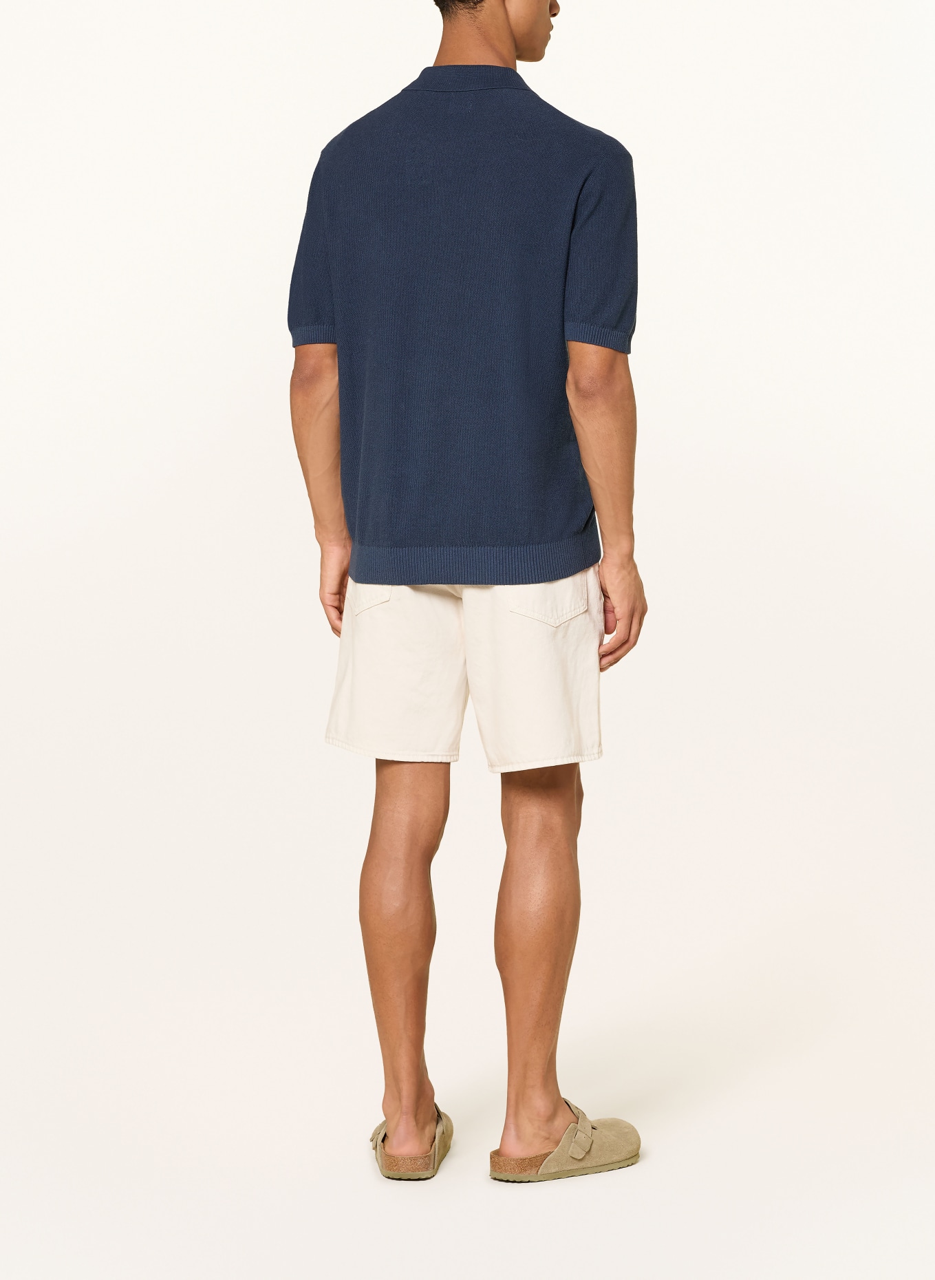 Levi's® Strick-Poloshirt Standard Fit: DUNKELBLAU