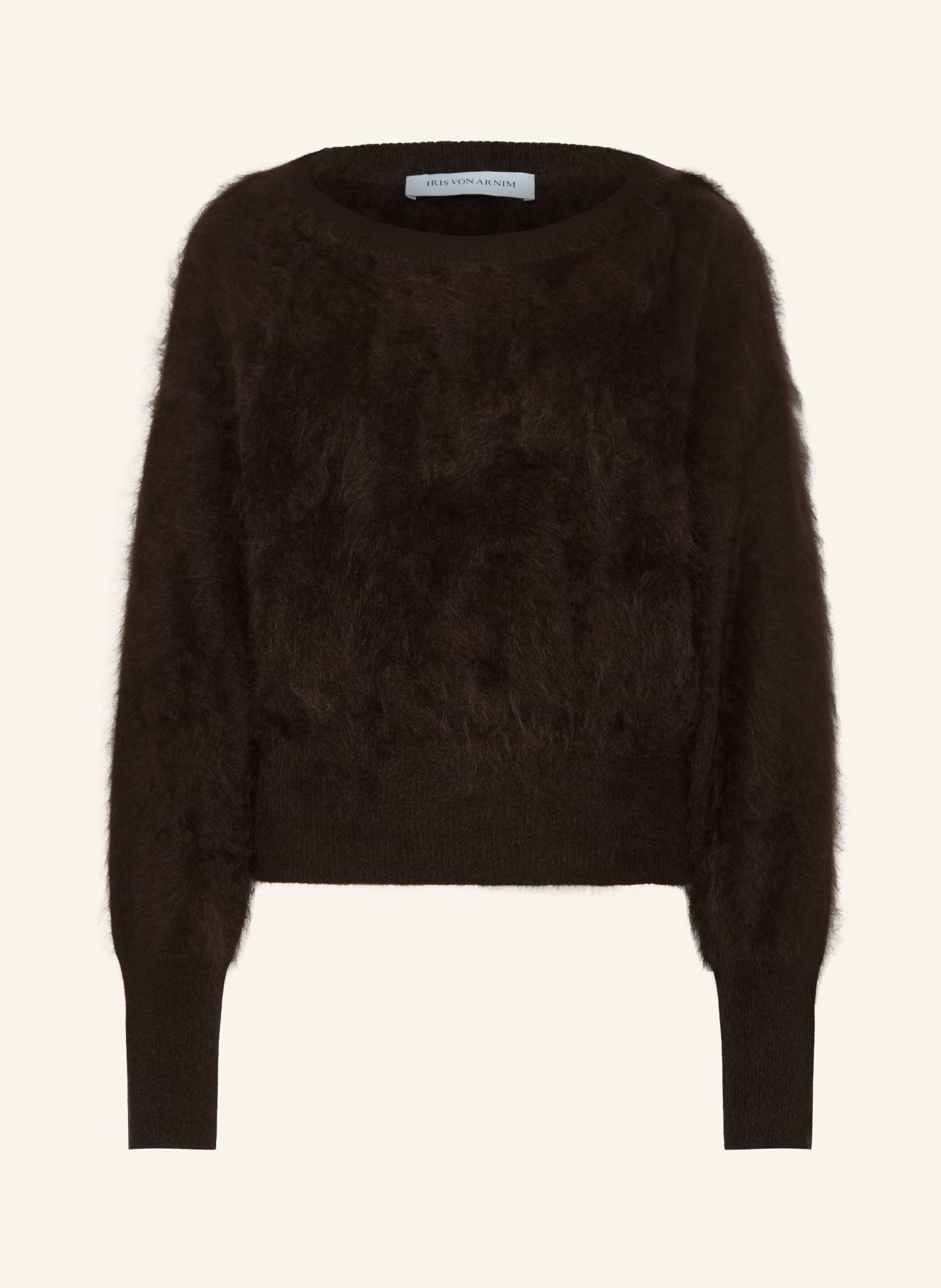 IRIS von ARNIM KENZIE Cashmere Sweater: DARK BROWN
