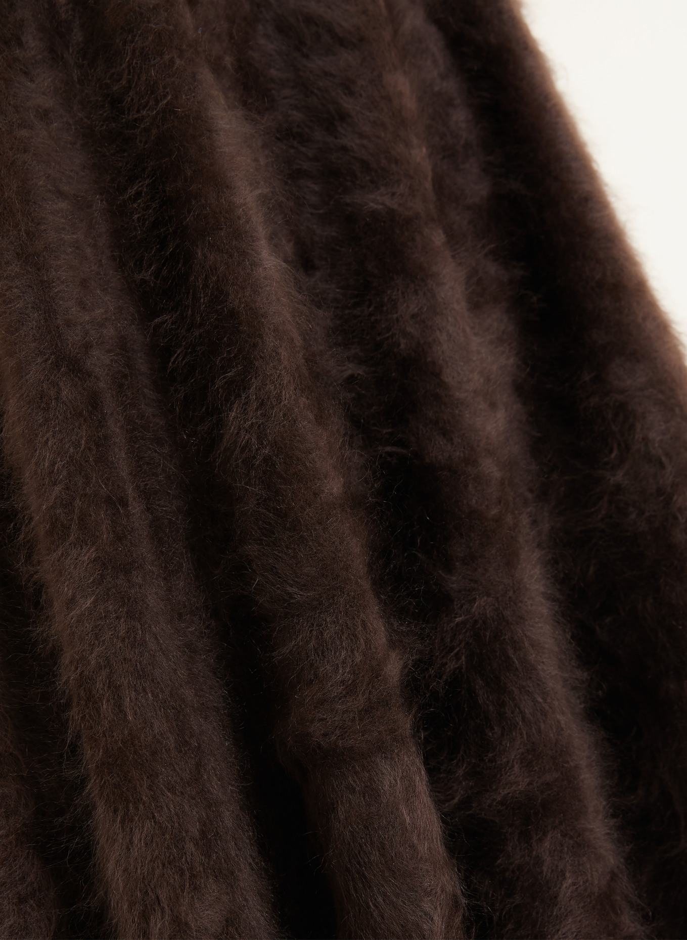 IRIS von ARNIM KAYCEE cashmere knit skirt: DARK BROWN