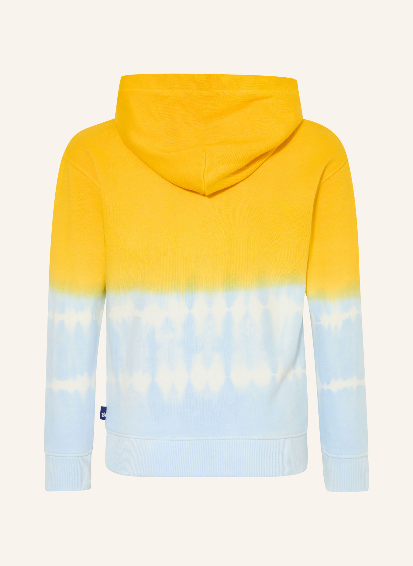 SCOTCH & SODA Hoodie: GEEL / LICHTBLAUW / WIT