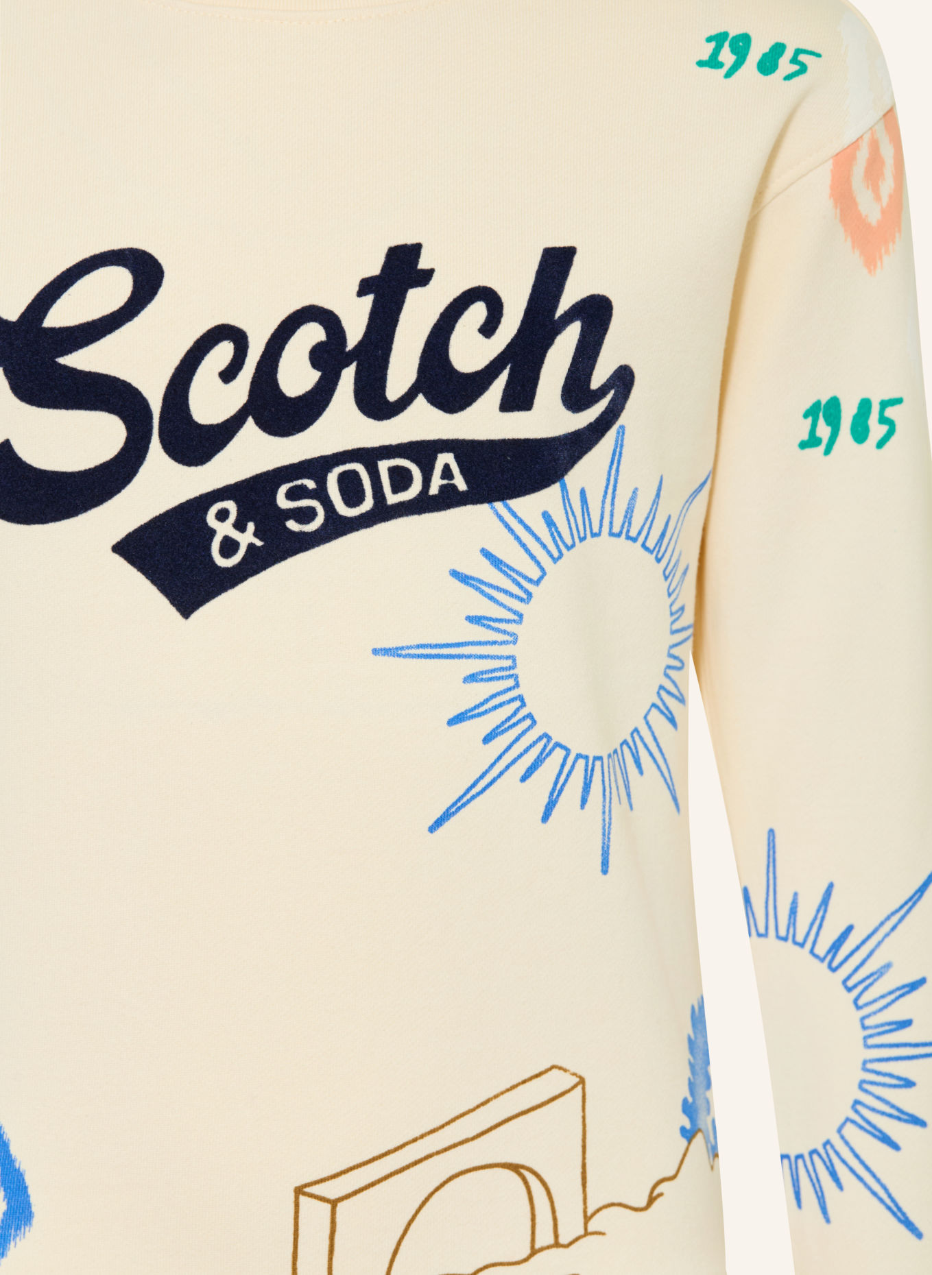 SCOTCH & SODA Sweatshirt: GRÄDDE / LAX / GRÖN