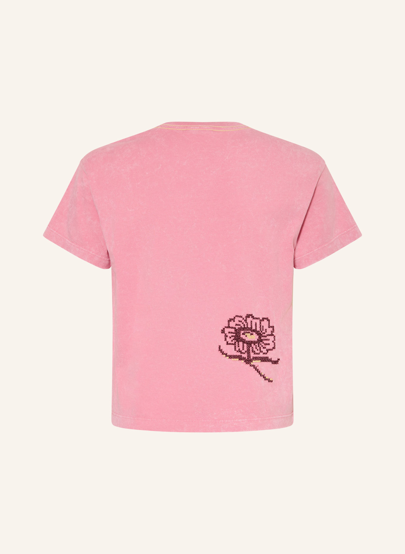 SCOTCH & SODA T-shirt: ROZE / GEEL / BLAUW