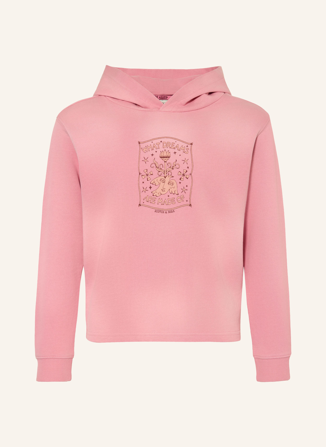 SCOTCH & SODA Mikina s kapucí: RŮŽOVÁ / SVĚTLE HNĚDÁ / HNĚDÁ