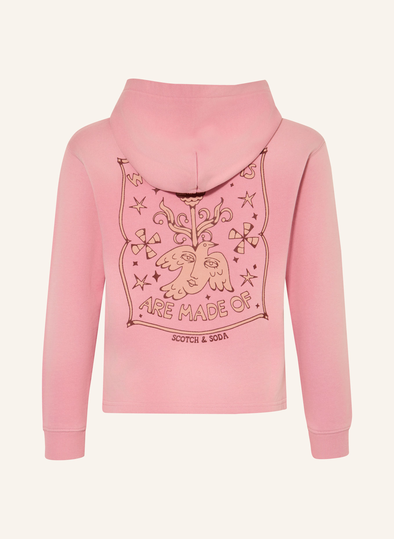 SCOTCH & SODA Mikina s kapucí: RŮŽOVÁ / SVĚTLE HNĚDÁ / HNĚDÁ