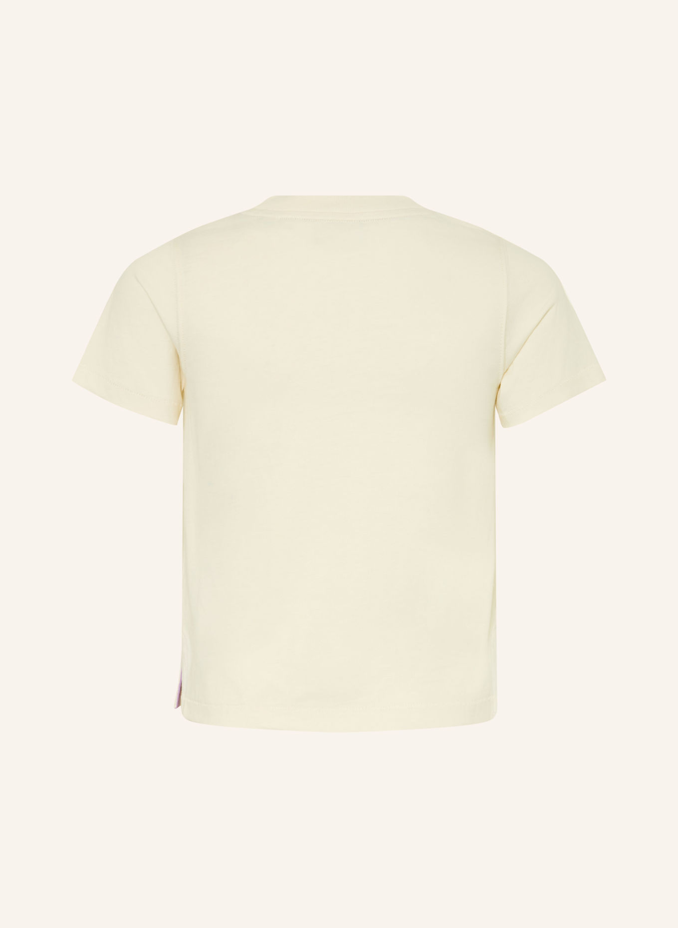 SCOTCH & SODA T-Shirt: ECRU / HELLORANGE / GRÜN
