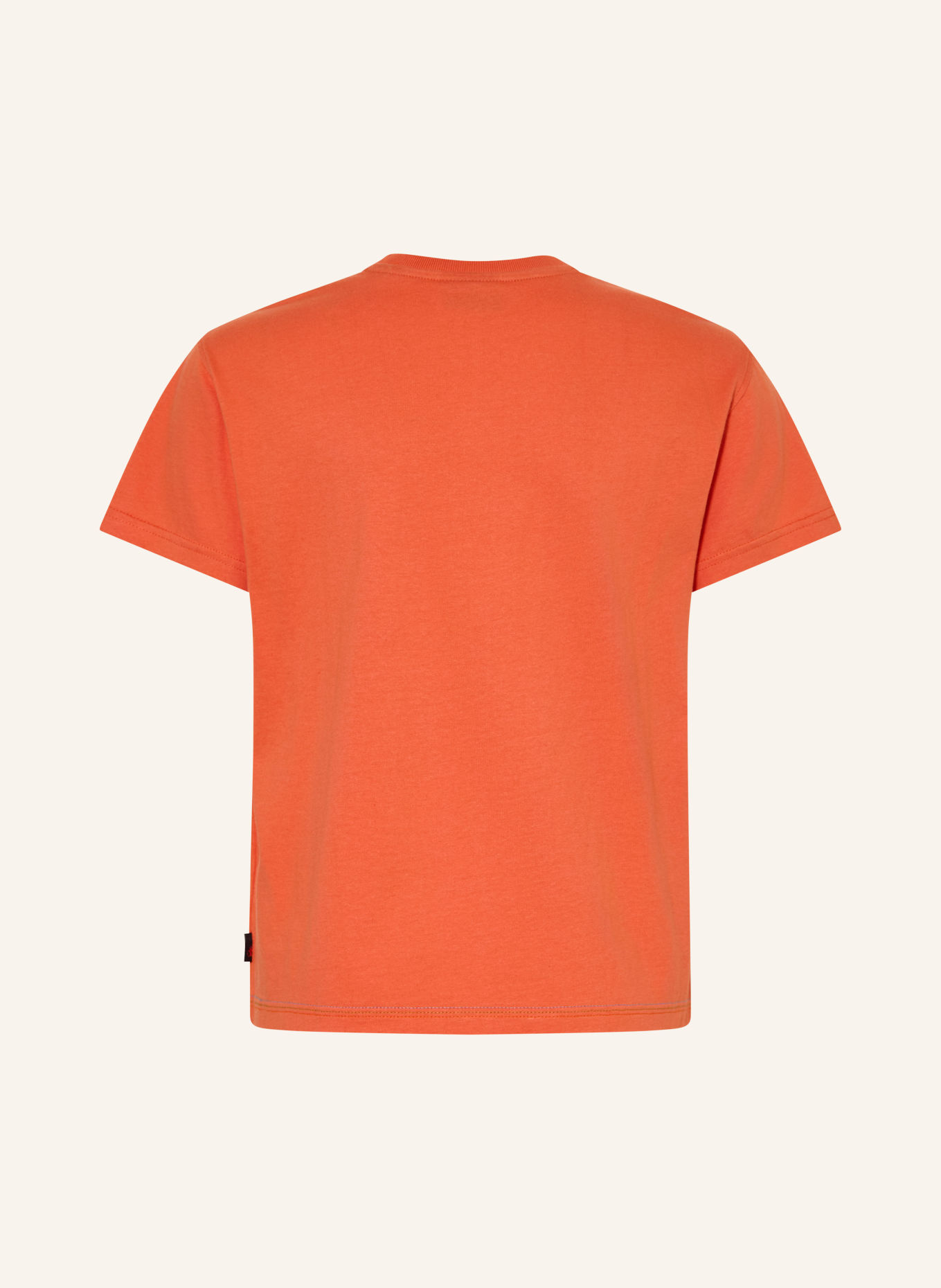 SCOTCH & SODA T-Shirt: DUNKELORANGE / GRÜN / PETROL