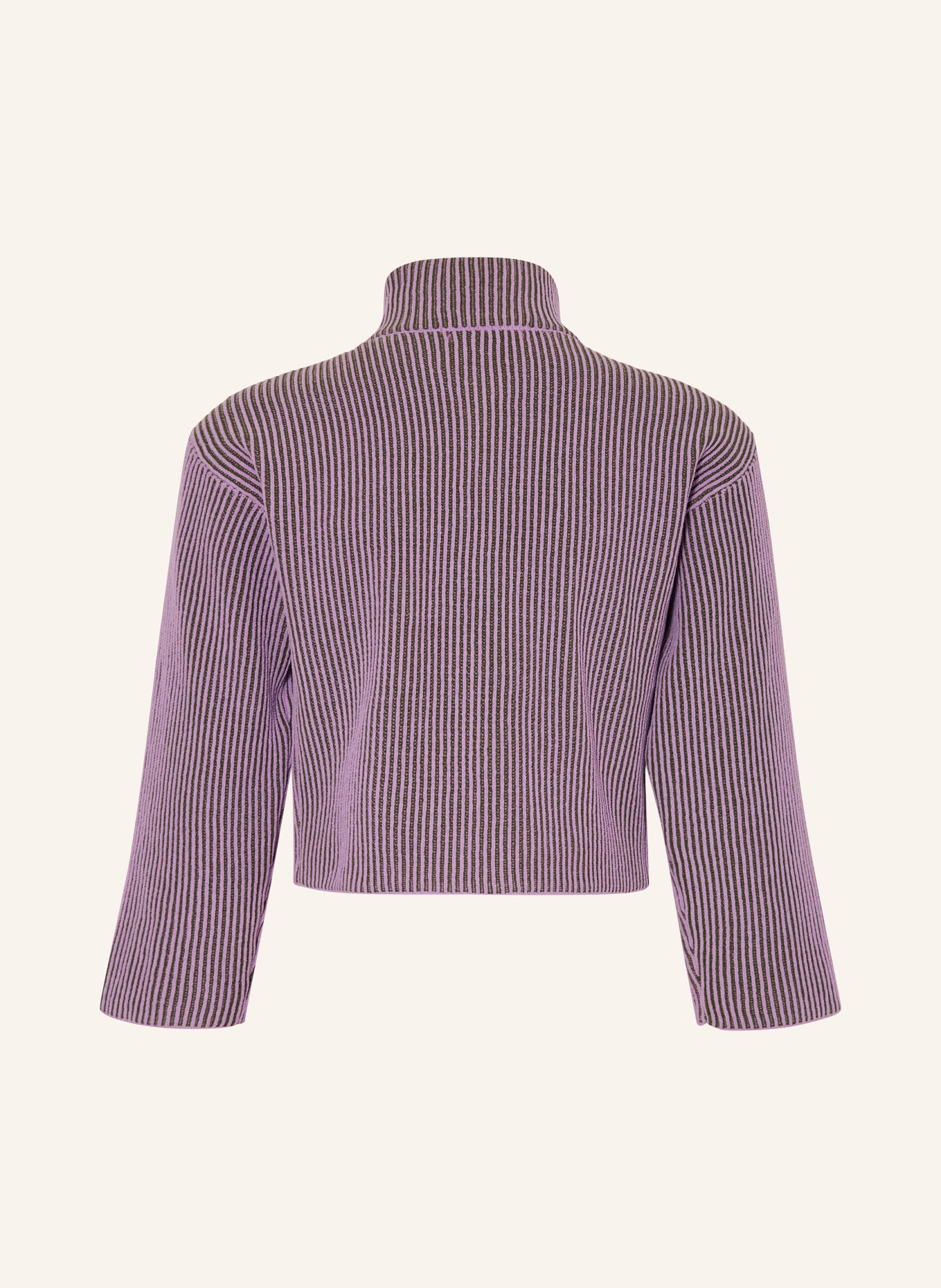 SCOTCH & SODA Svetr s 3/4 rukávy: SVĚTLE FIALOVÁ / OLIVOVÁ