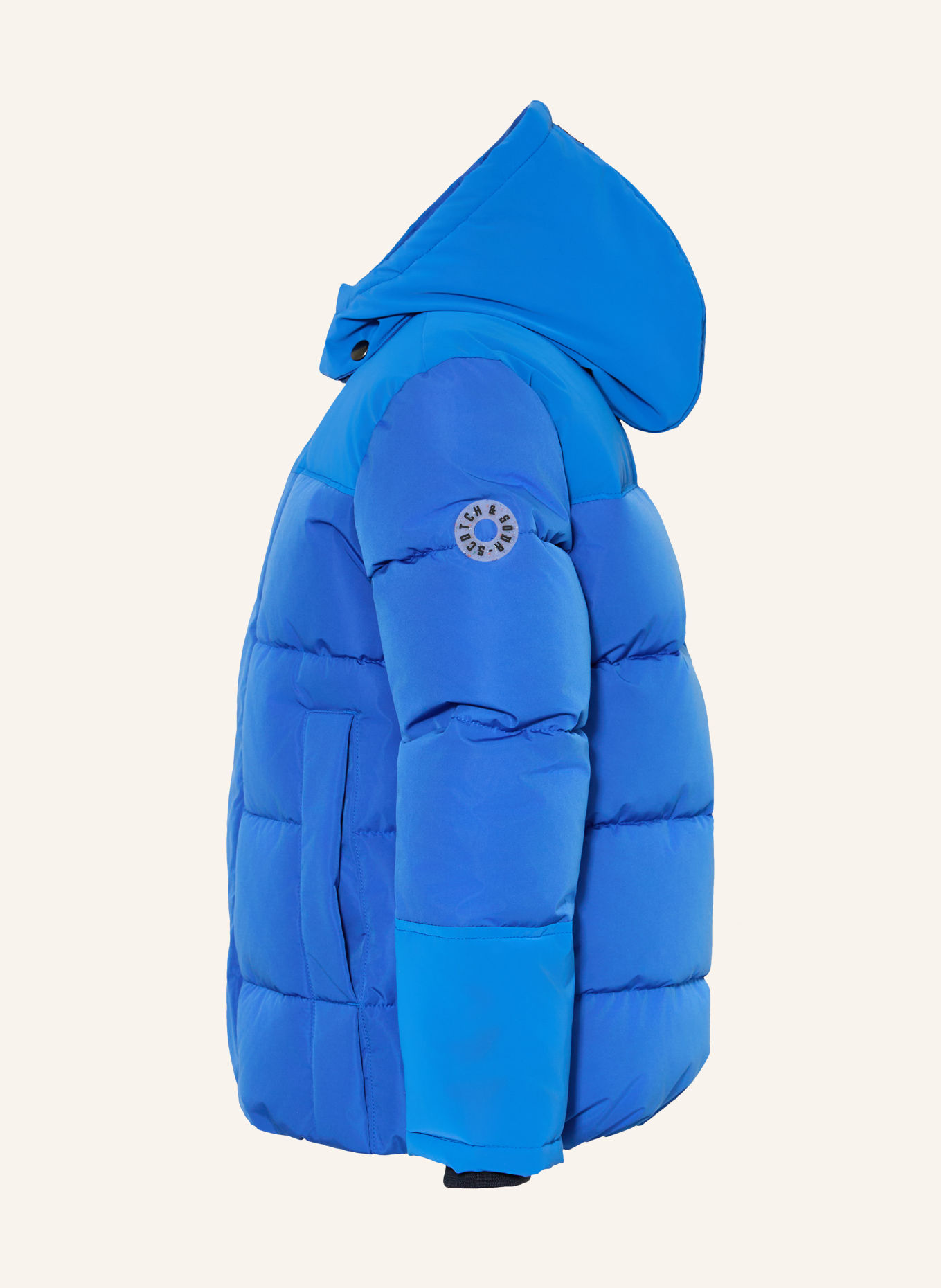 SCOTCH & SODA Veste matelassée: BLEU / NOIR