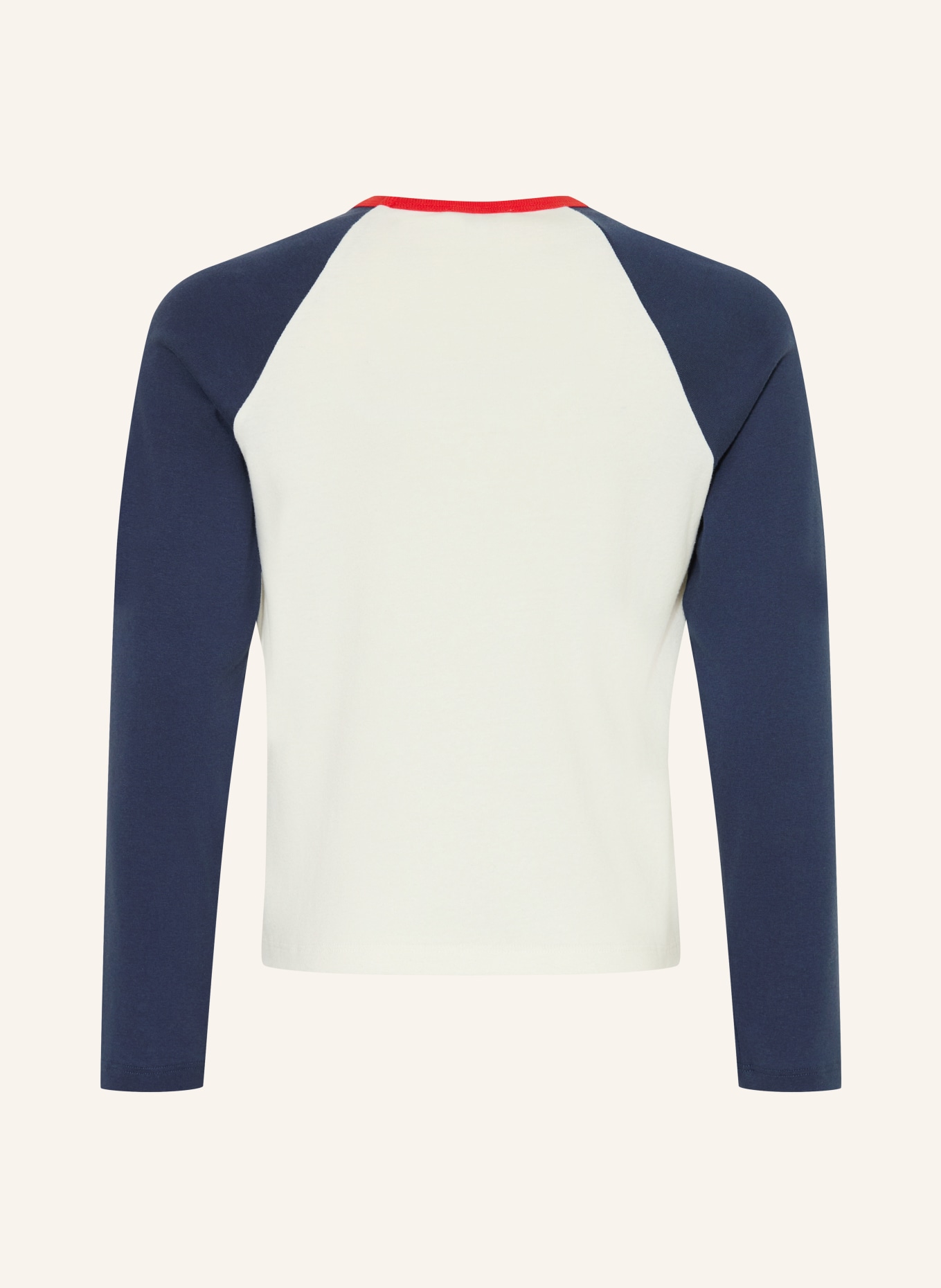VERSACE Long-sleeve: WHITE / DARK BLUE