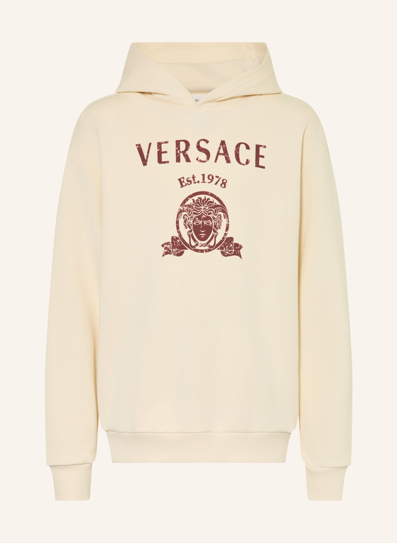 VERSACE Hoodie: CREAM