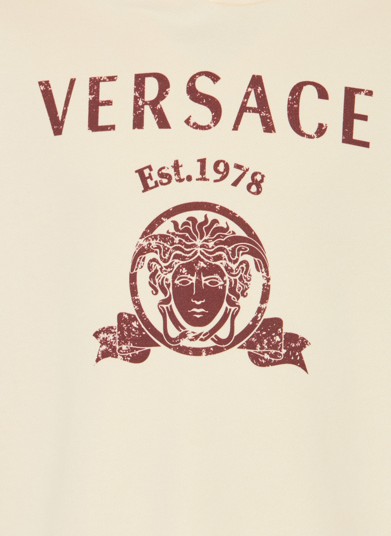 VERSACE Hoodie: CREAM