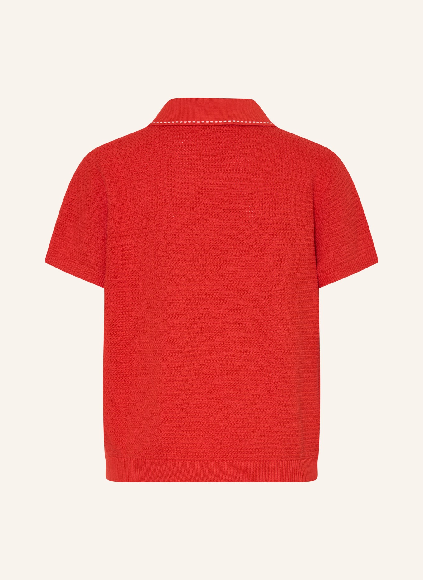 VERSACE Knit polo shirt: RED