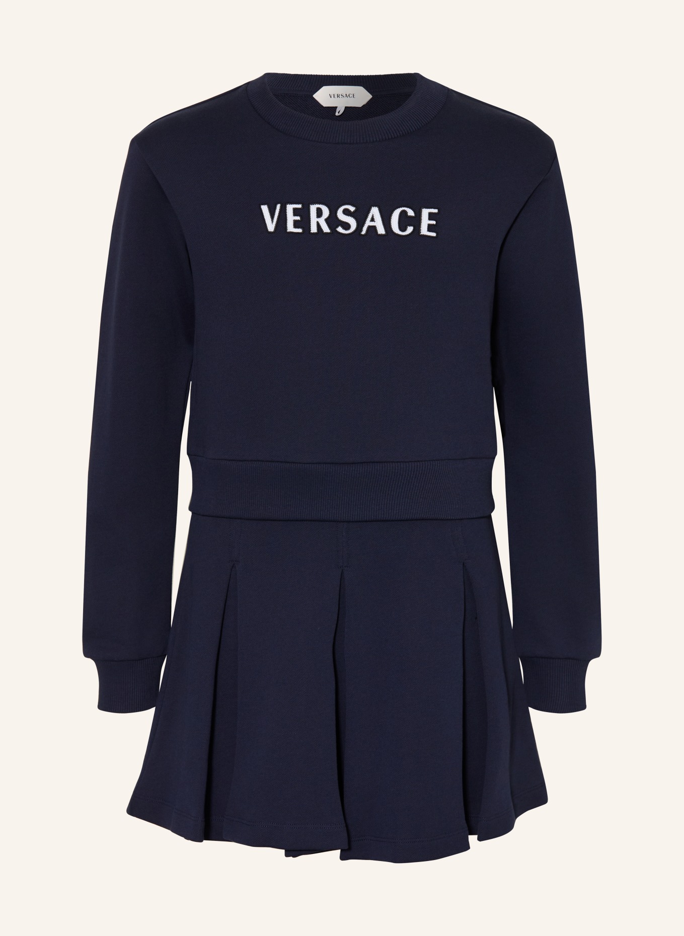 VERSACE Sweatshirt dress: DARK BLUE