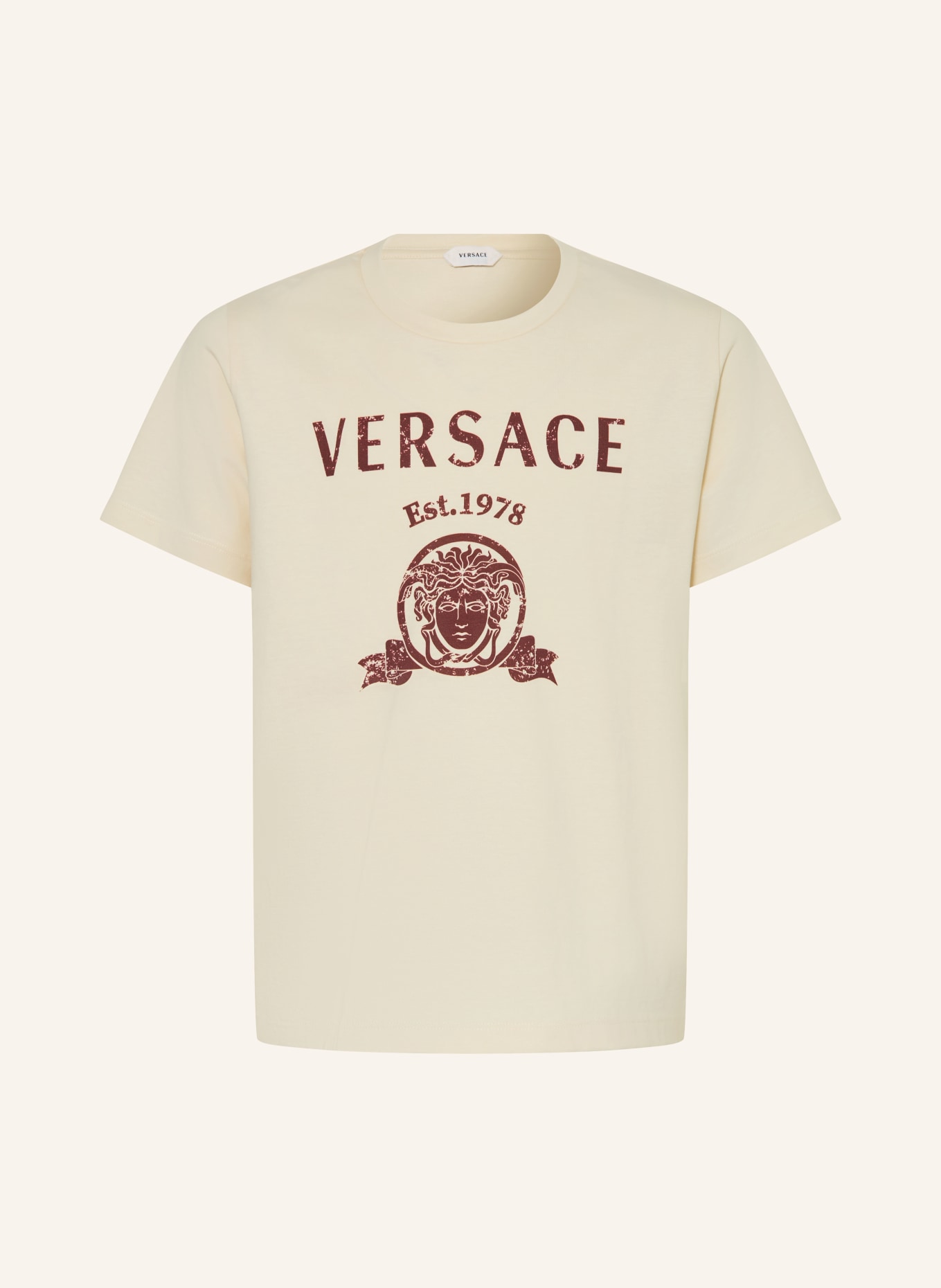 VERSACE T-shirt: CREAM