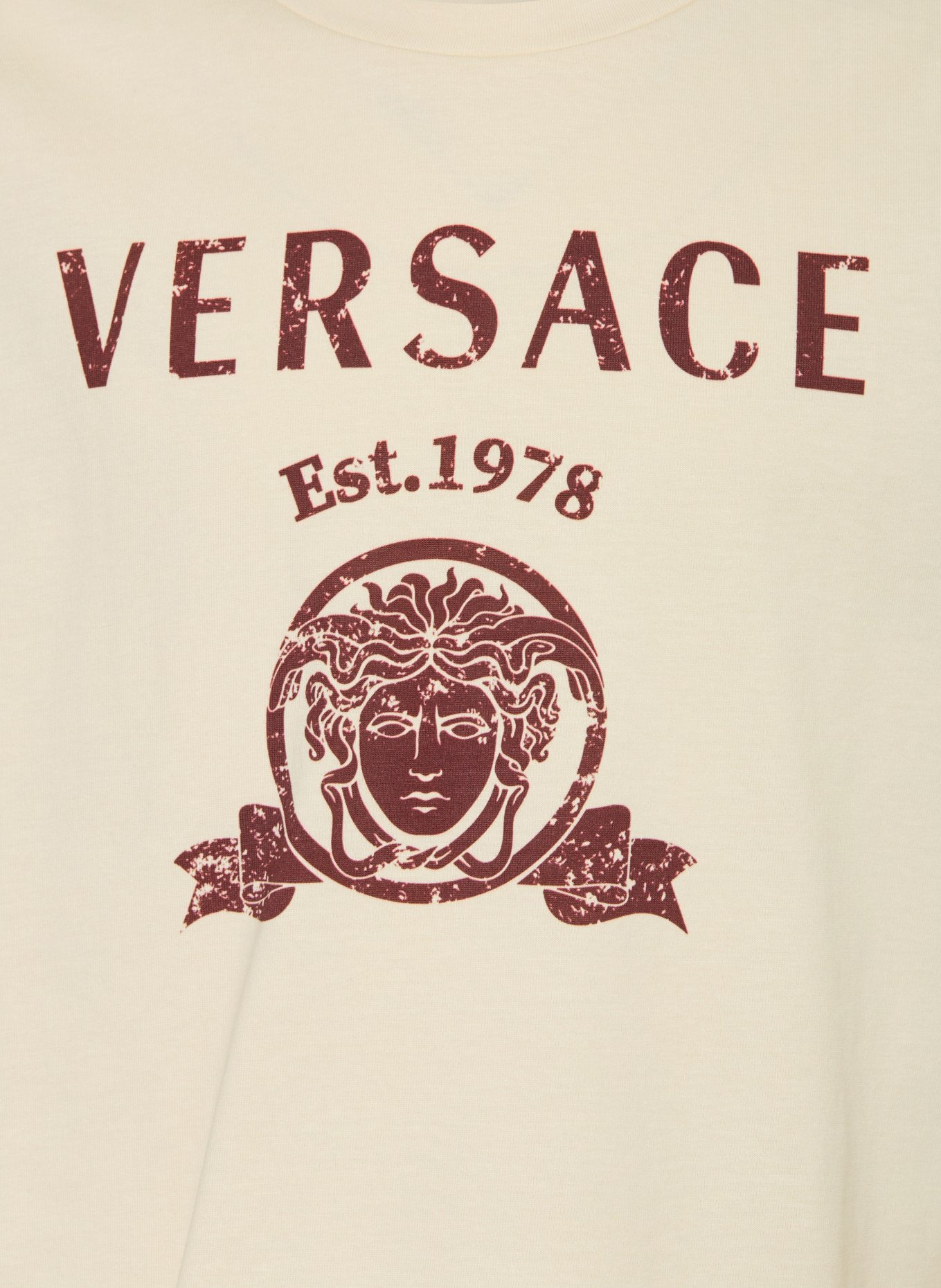 VERSACE T-shirt: CREAM