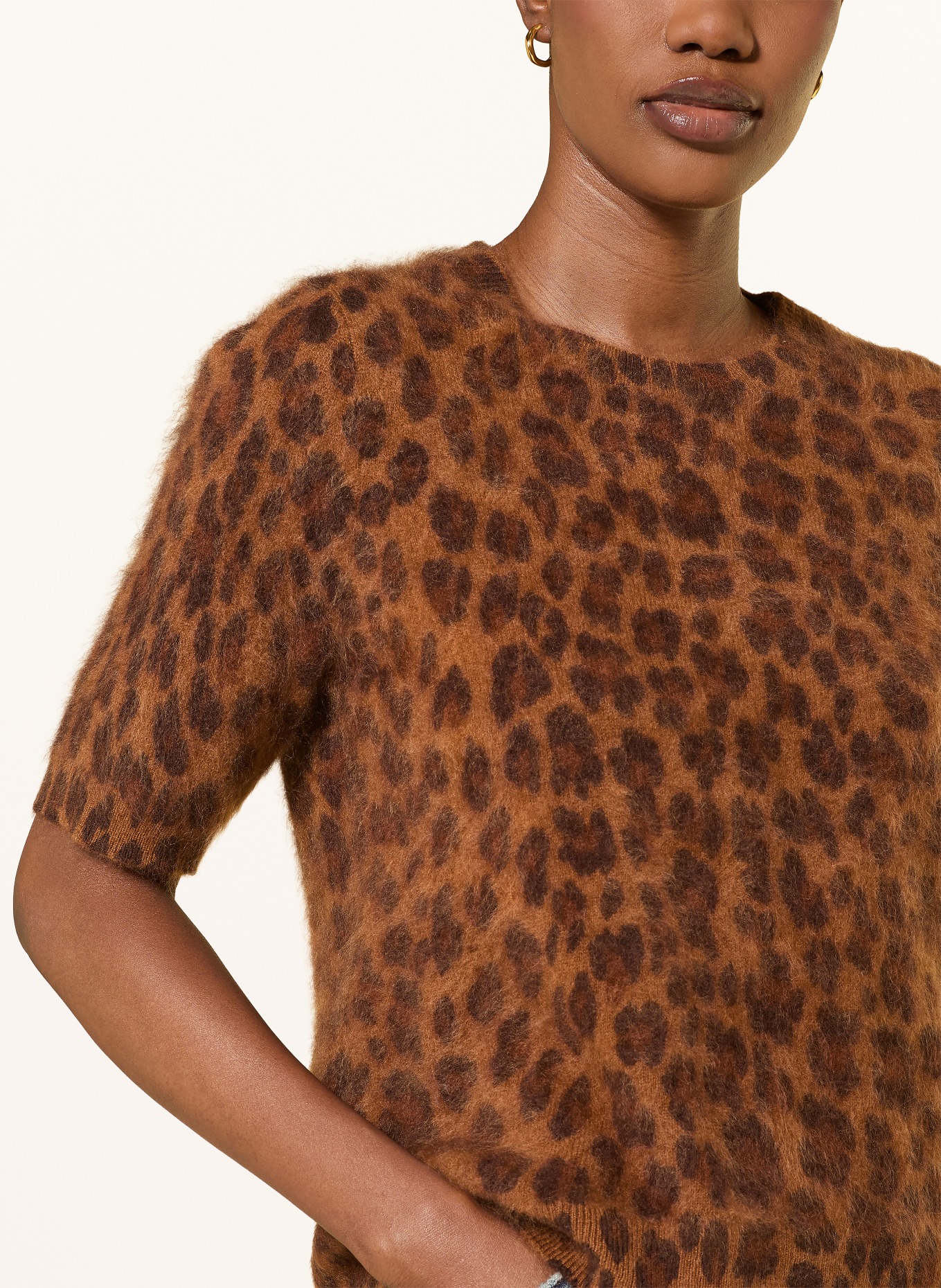lilienfels Pull en cachemire: MARRON / MARRON FONCÉ
