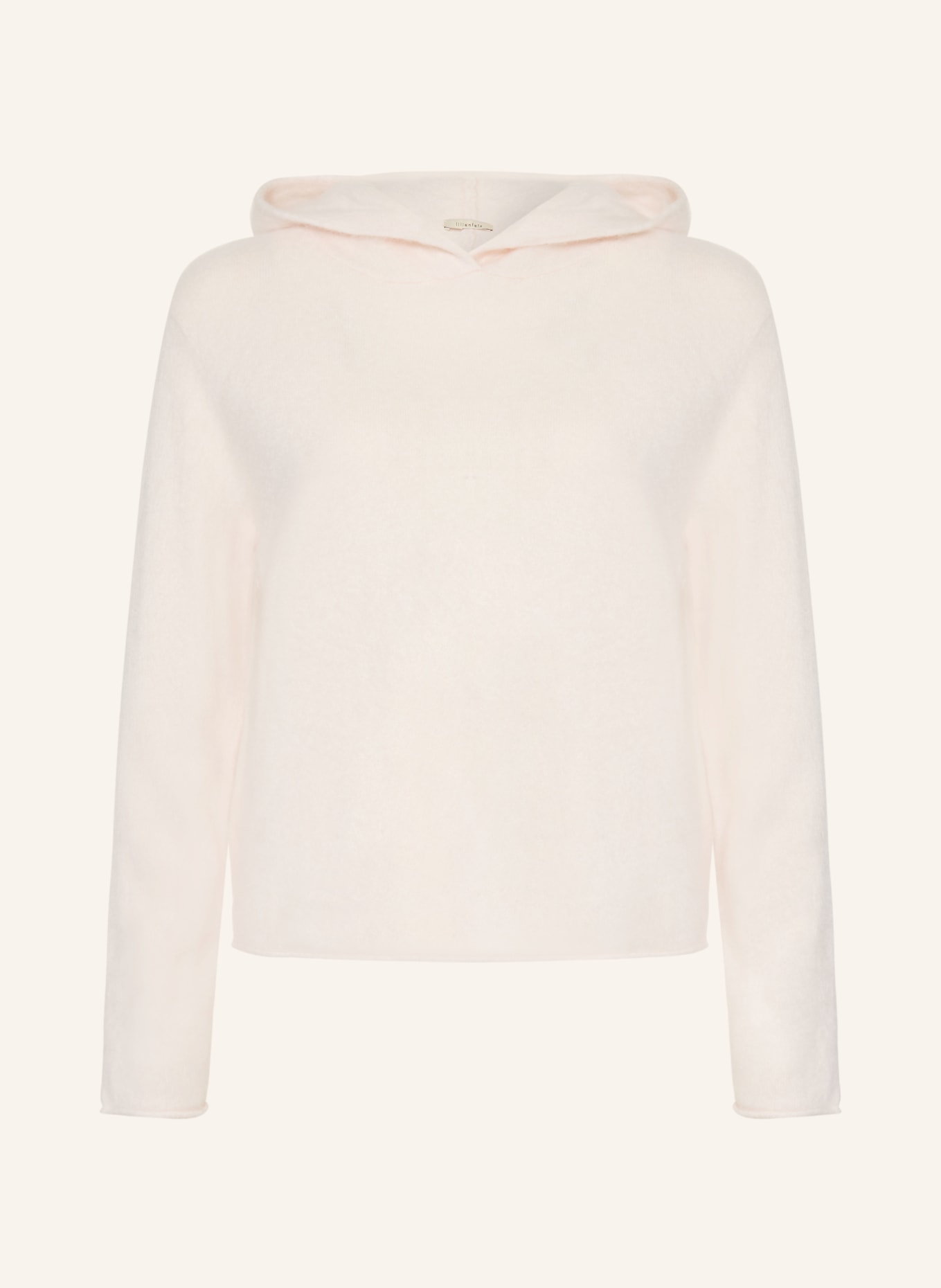 lilienfels Sweat à capuche en cachemire: CRÈME