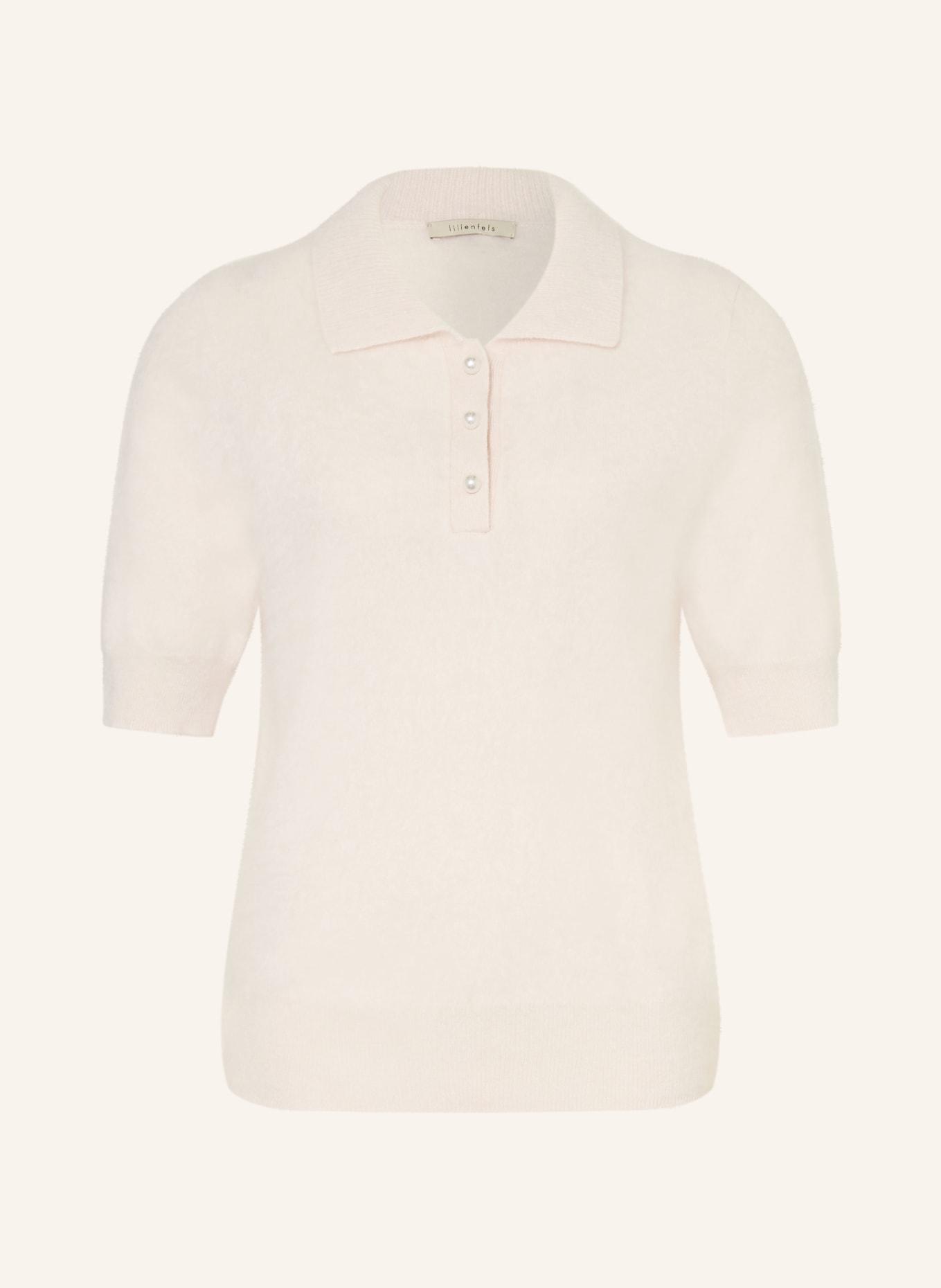 lilienfels Polo en maille de cachemire: CRÈME