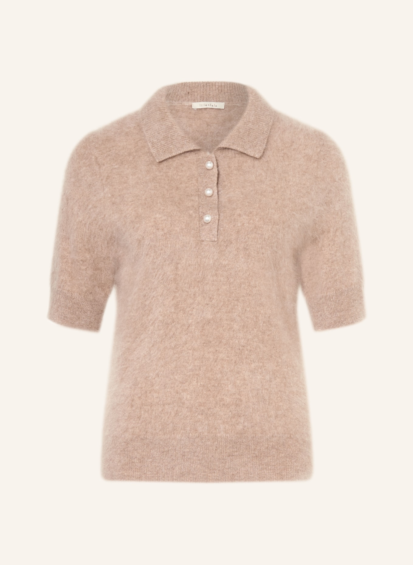 lilienfels Polo en maille de cachemire: CHAMEAU