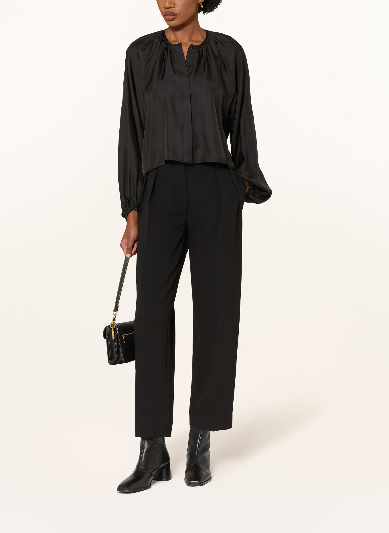 lilienfels Strickshirt aus Cashmere: SCHWARZ