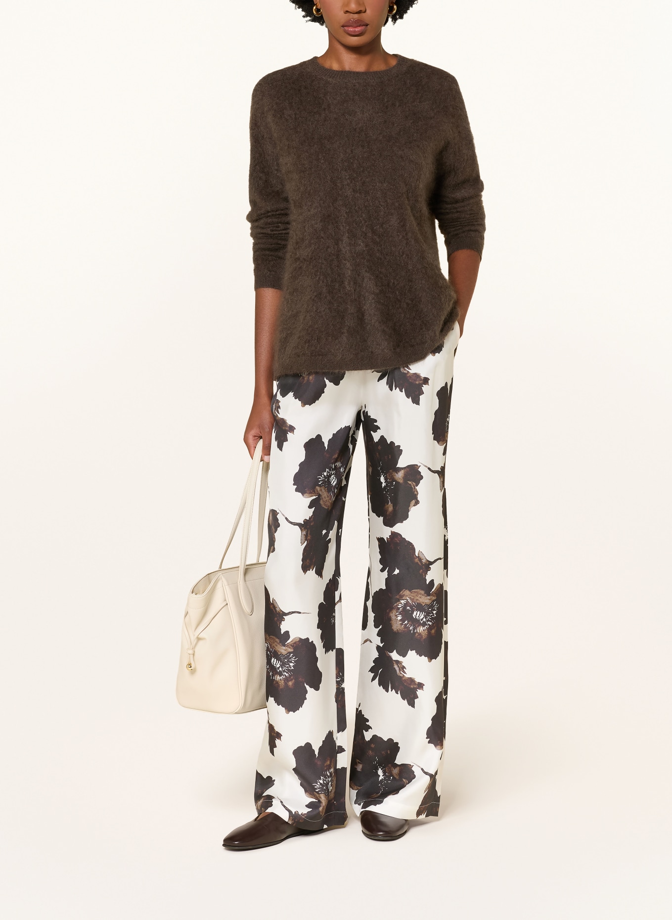 lilienfels Pull en cachemire: MARRON FONCÉ