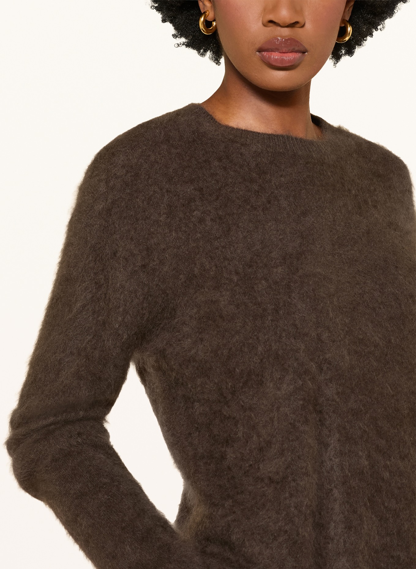 lilienfels Pull en cachemire: MARRON FONCÉ