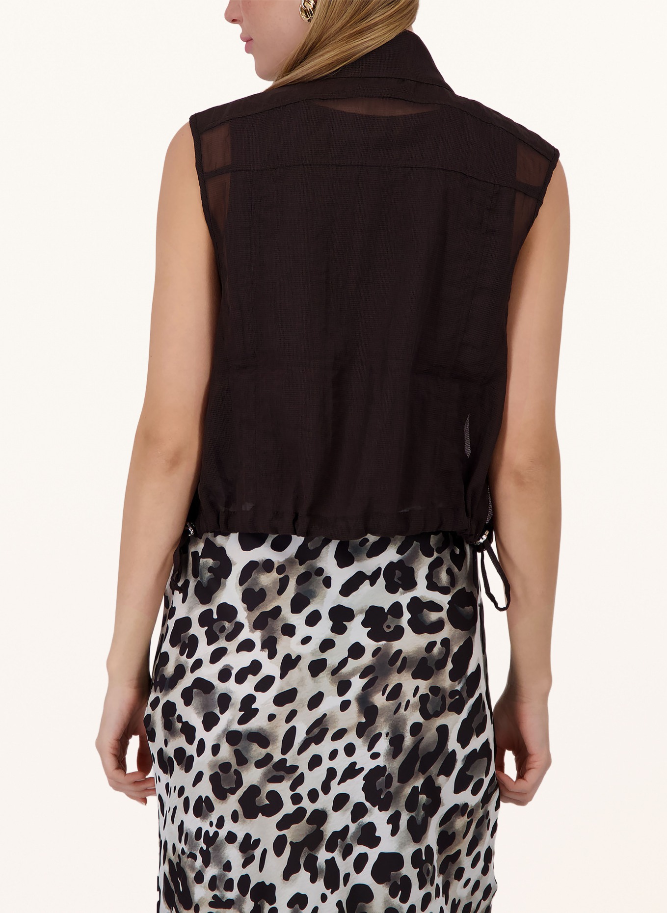 monari Mesh vest: DARK BROWN