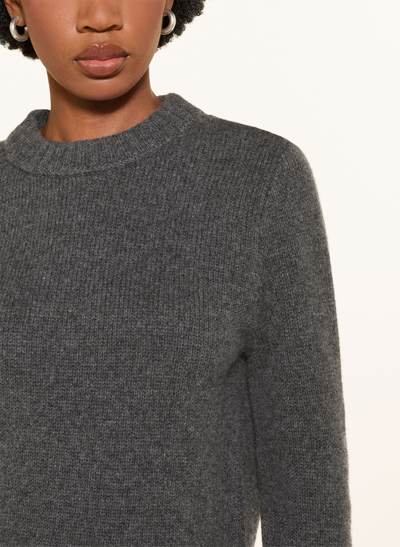 MRS & HUGS Cashmere sweater: DARK GRAY