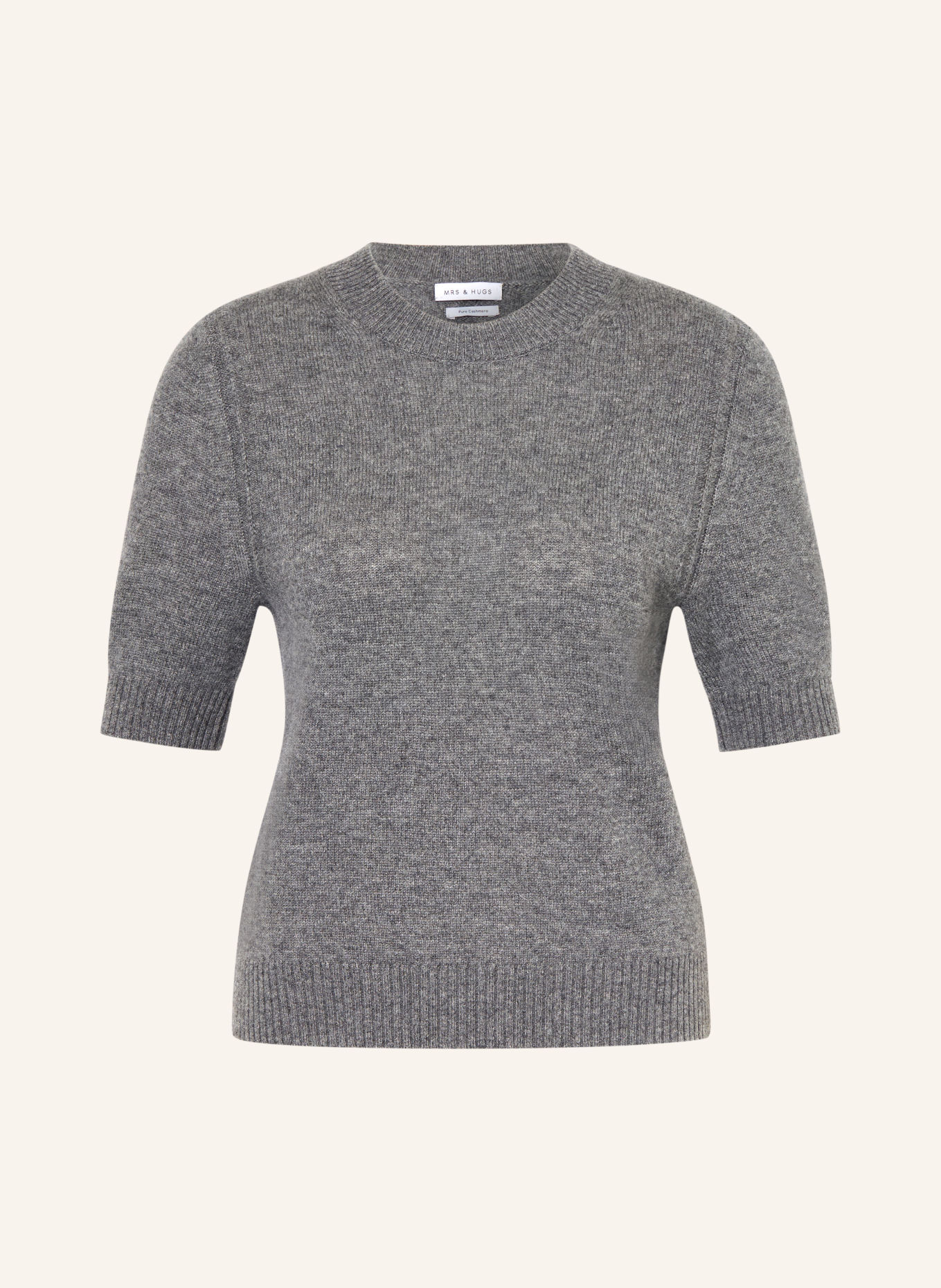 MRS & HUGS Pull en cachemire: GRIS