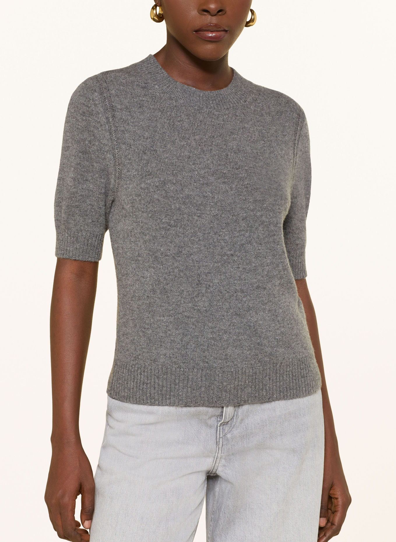 MRS & HUGS Pull en cachemire: GRIS