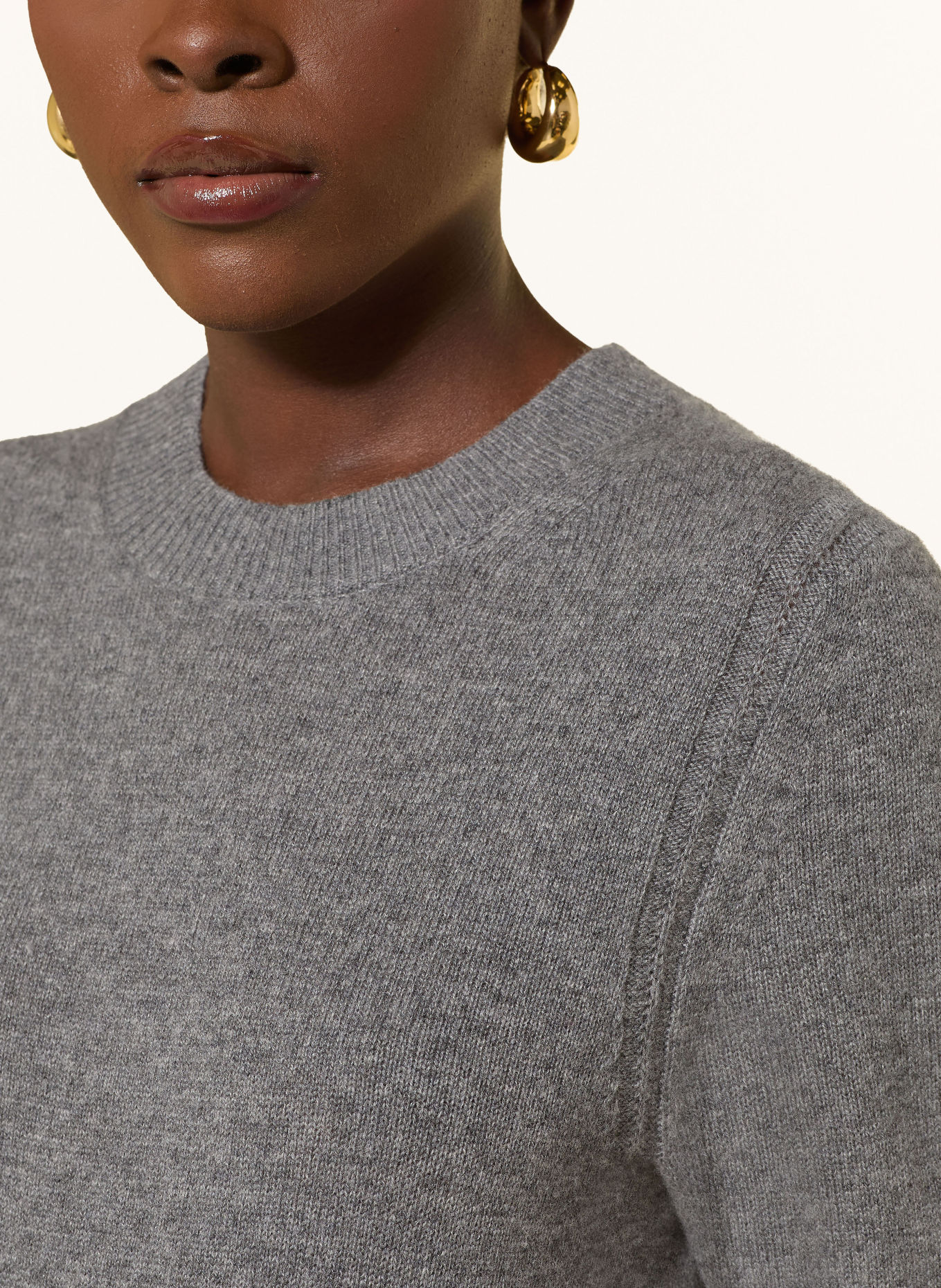 MRS & HUGS Pull en cachemire: GRIS