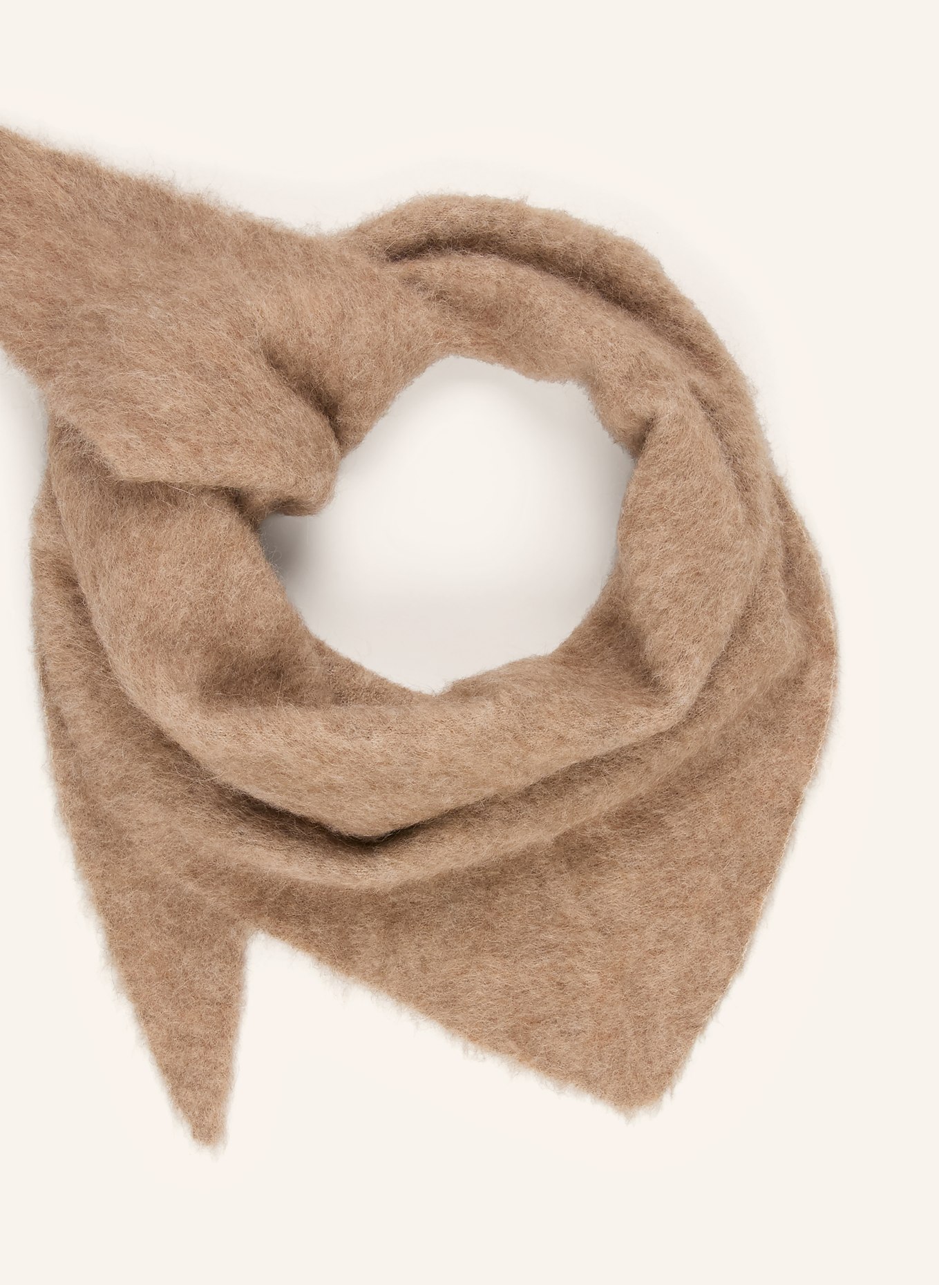 MRS & HUGS Scarf with alpaca: TAUPE