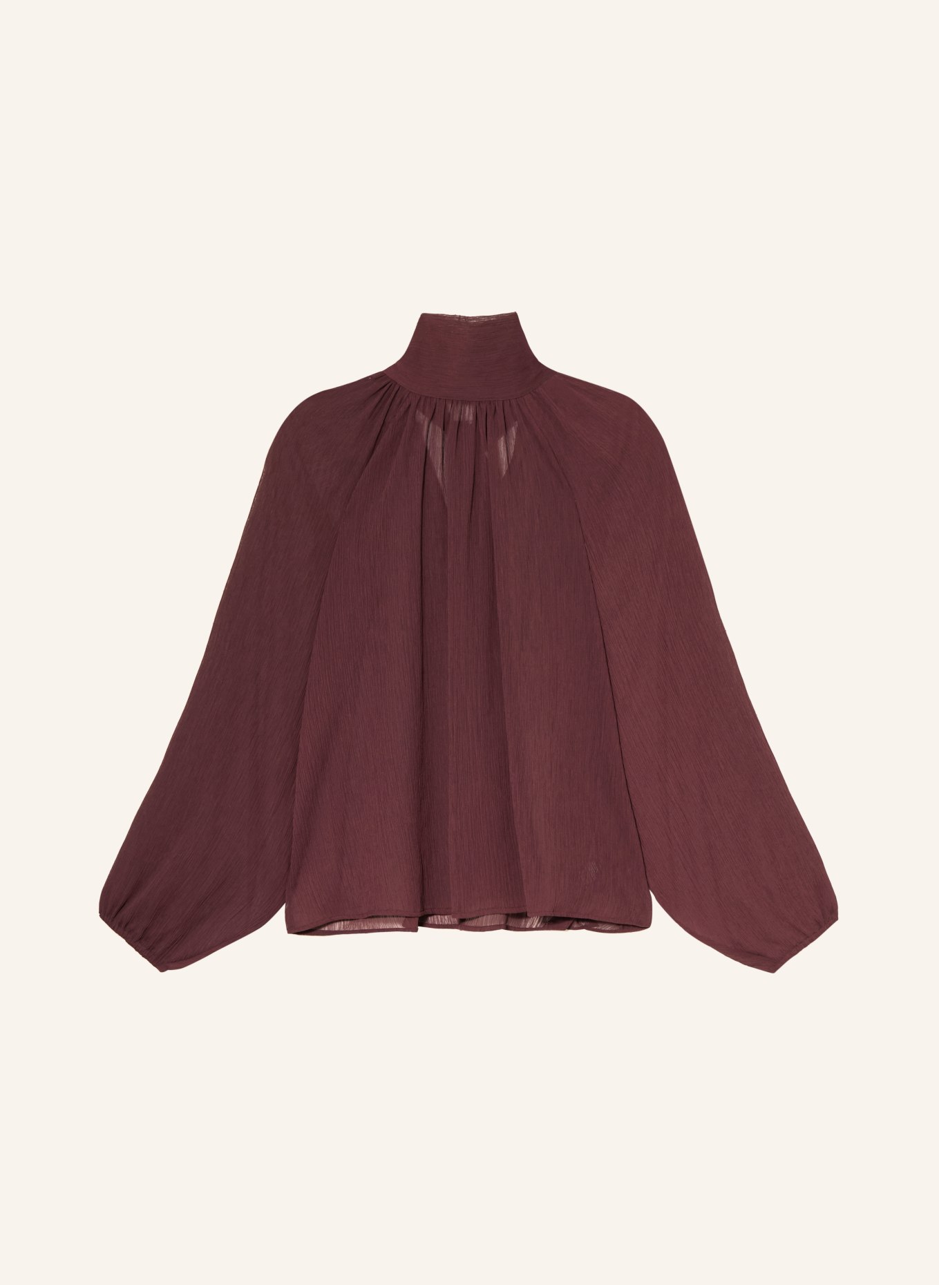 MRS & HUGS Bow-tie blouse: DARK RED