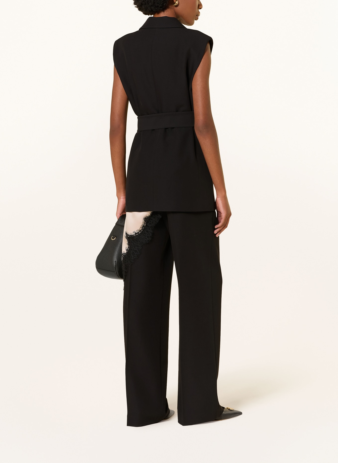 MRS & HUGS Blazer-vest: ZWART