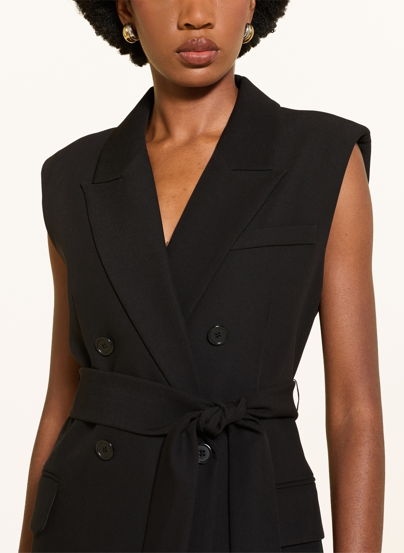 MRS & HUGS Blazer-vest: ZWART
