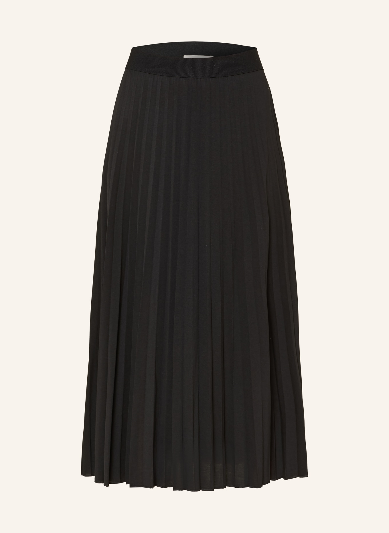 Marc O'Polo Pleated jersey skirt: BLACK