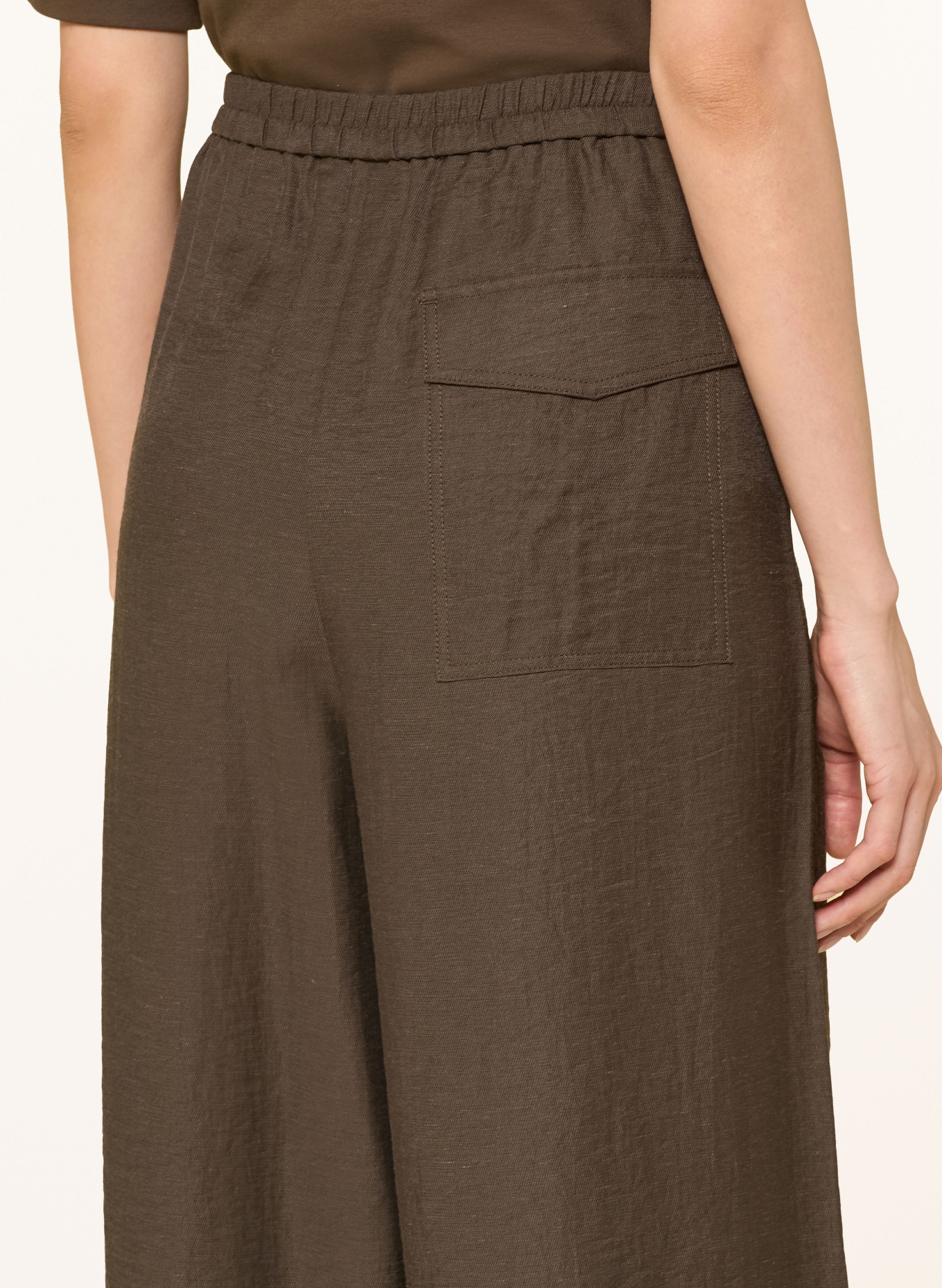 Marc O'Polo Marlene pants: DARK BROWN