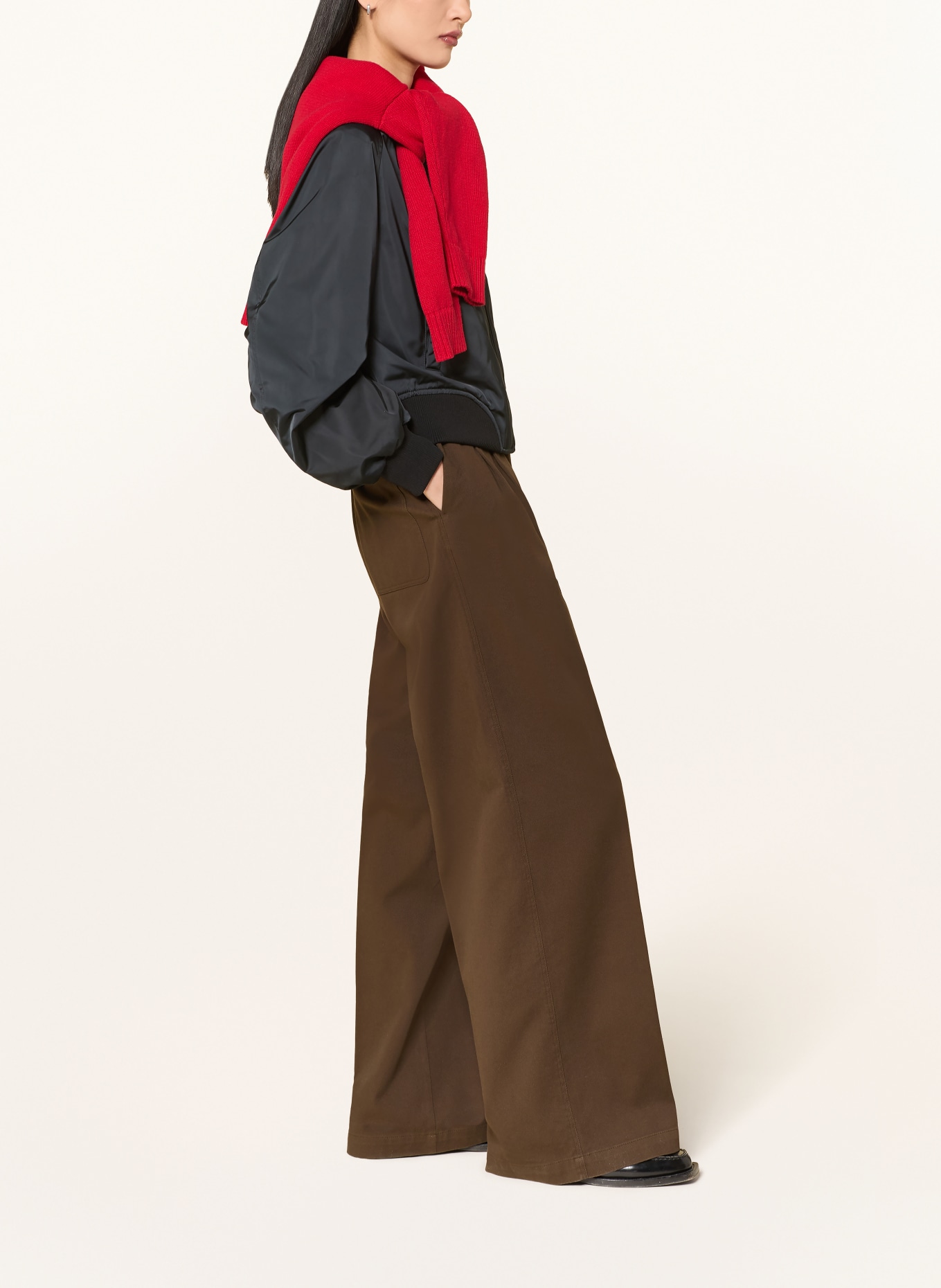 Marc O'Polo Marlene pants: DARK BROWN