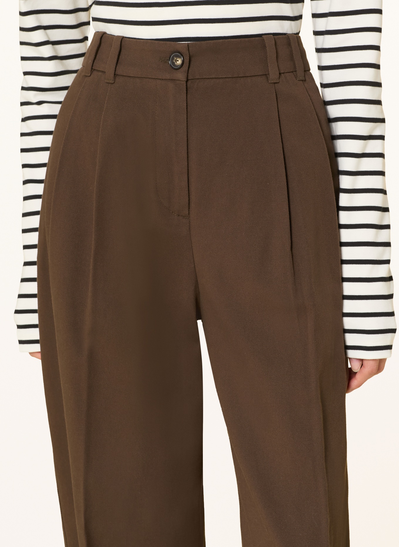 Marc O'Polo Marlene pants: DARK BROWN