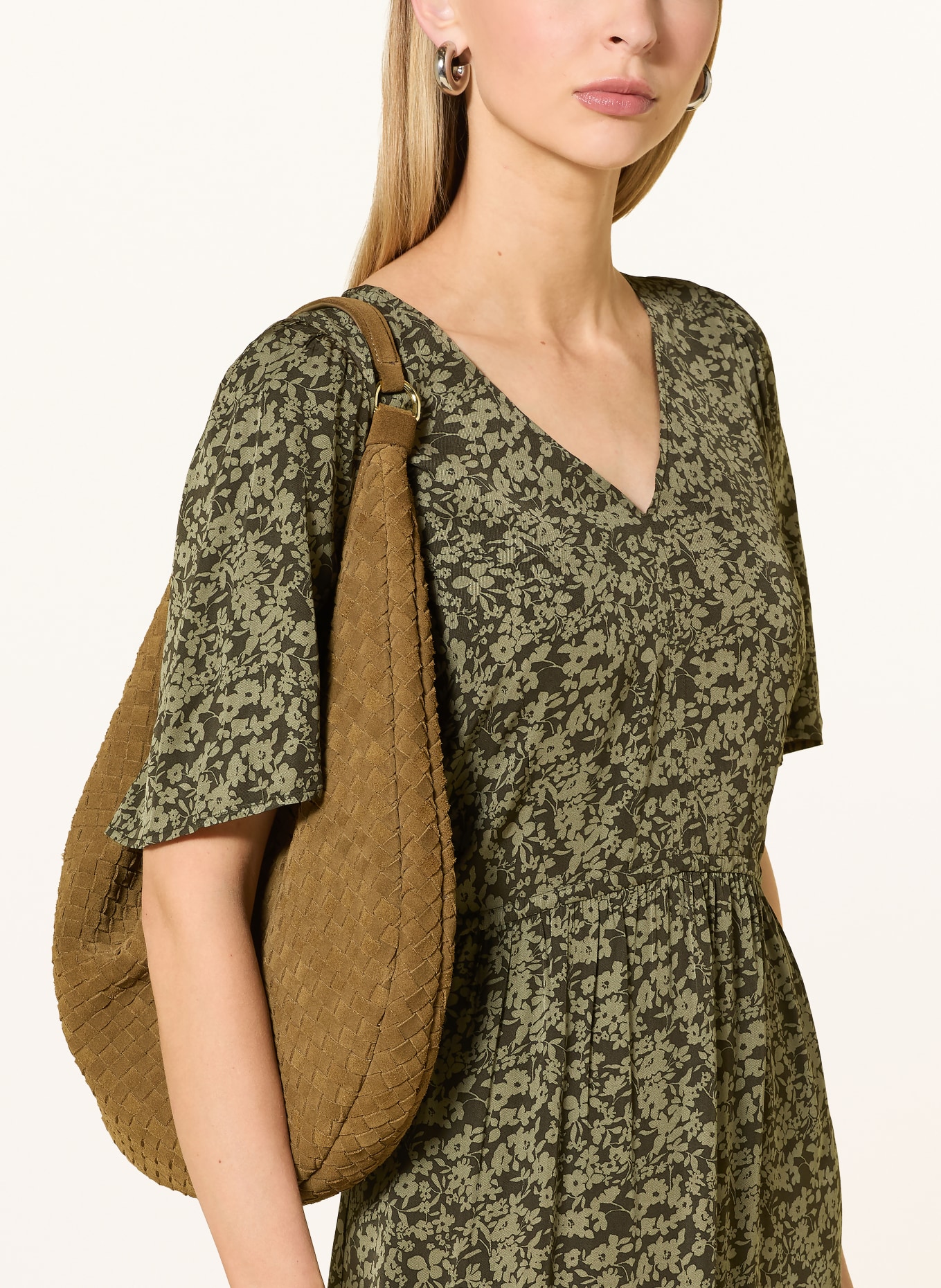 Marc O'Polo Kleid: DUNKELGRÜN / HELLGRÜN