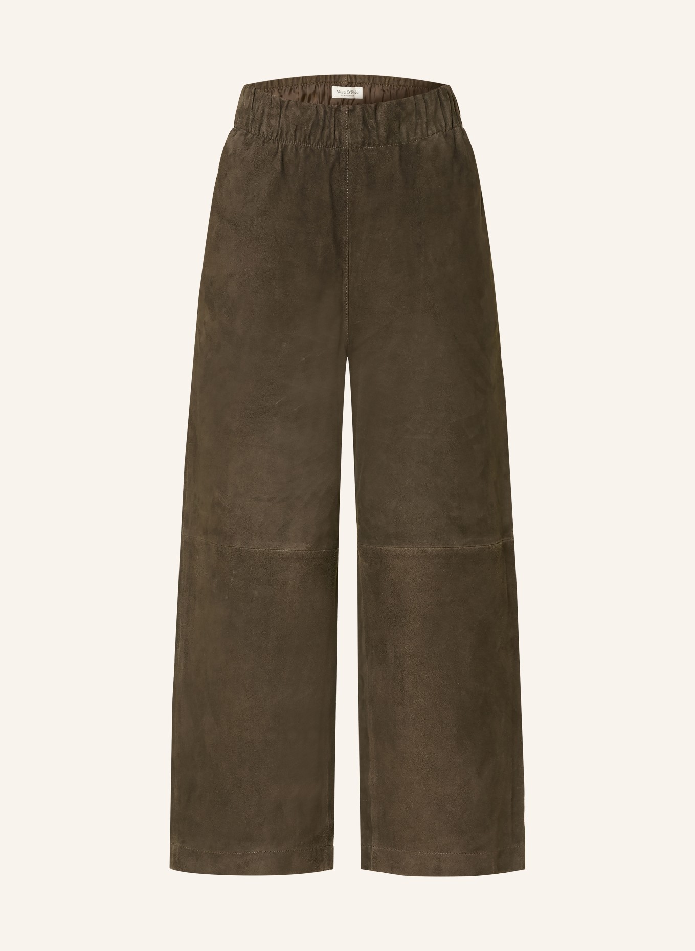 Marc O'Polo 7/8 kalhoty z kůže: KHAKI