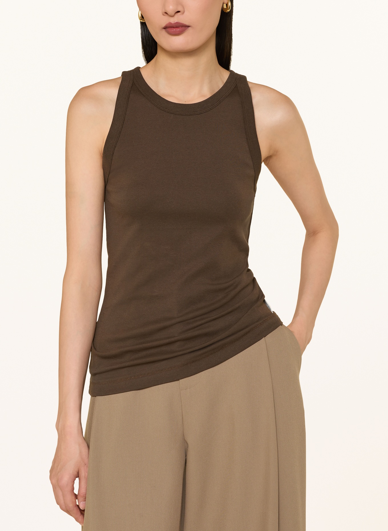 Marc O'Polo Tank top: DARK BROWN