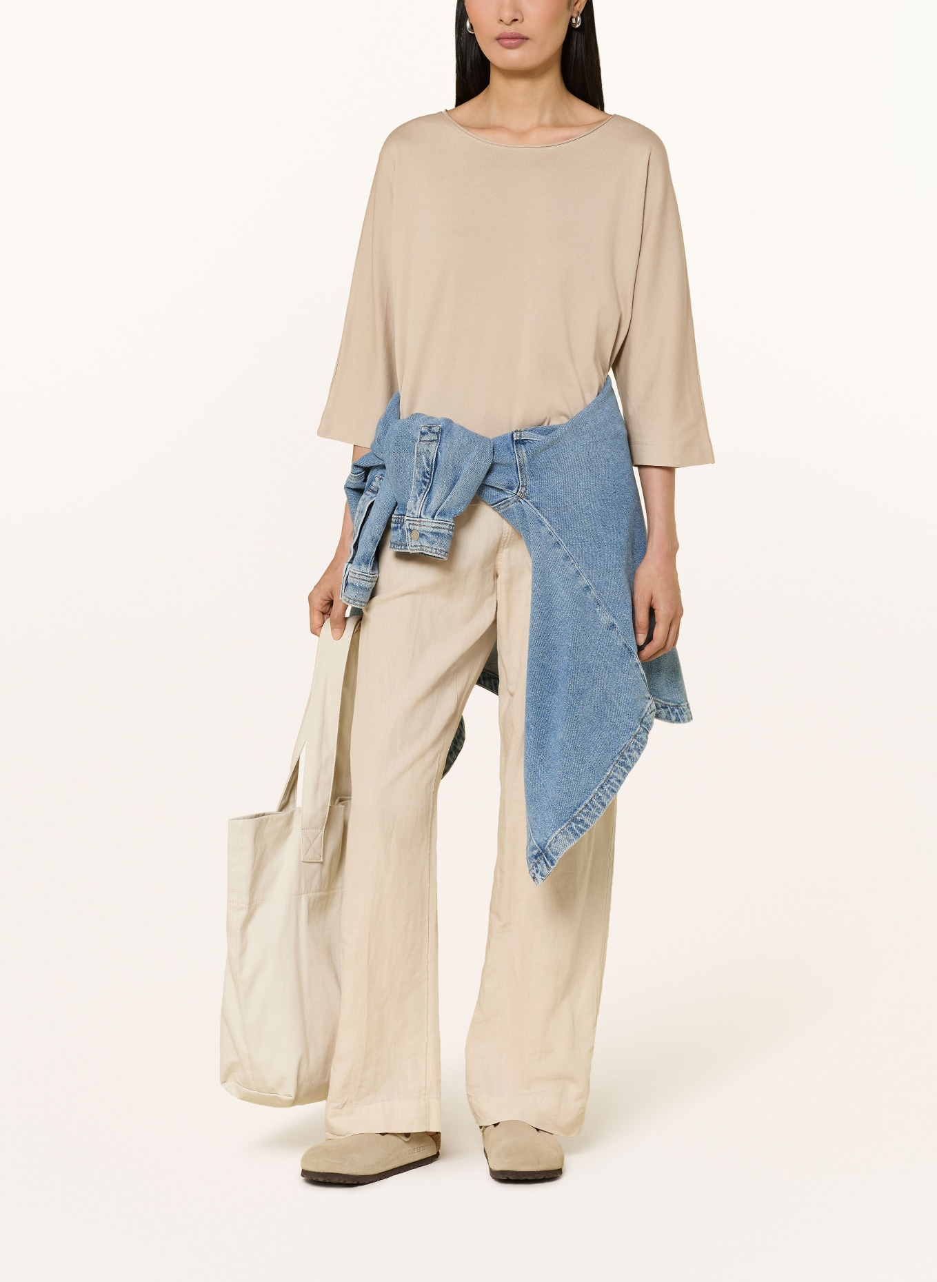 Marc O'Polo Shirt mit 3/4-Arm: BEIGE